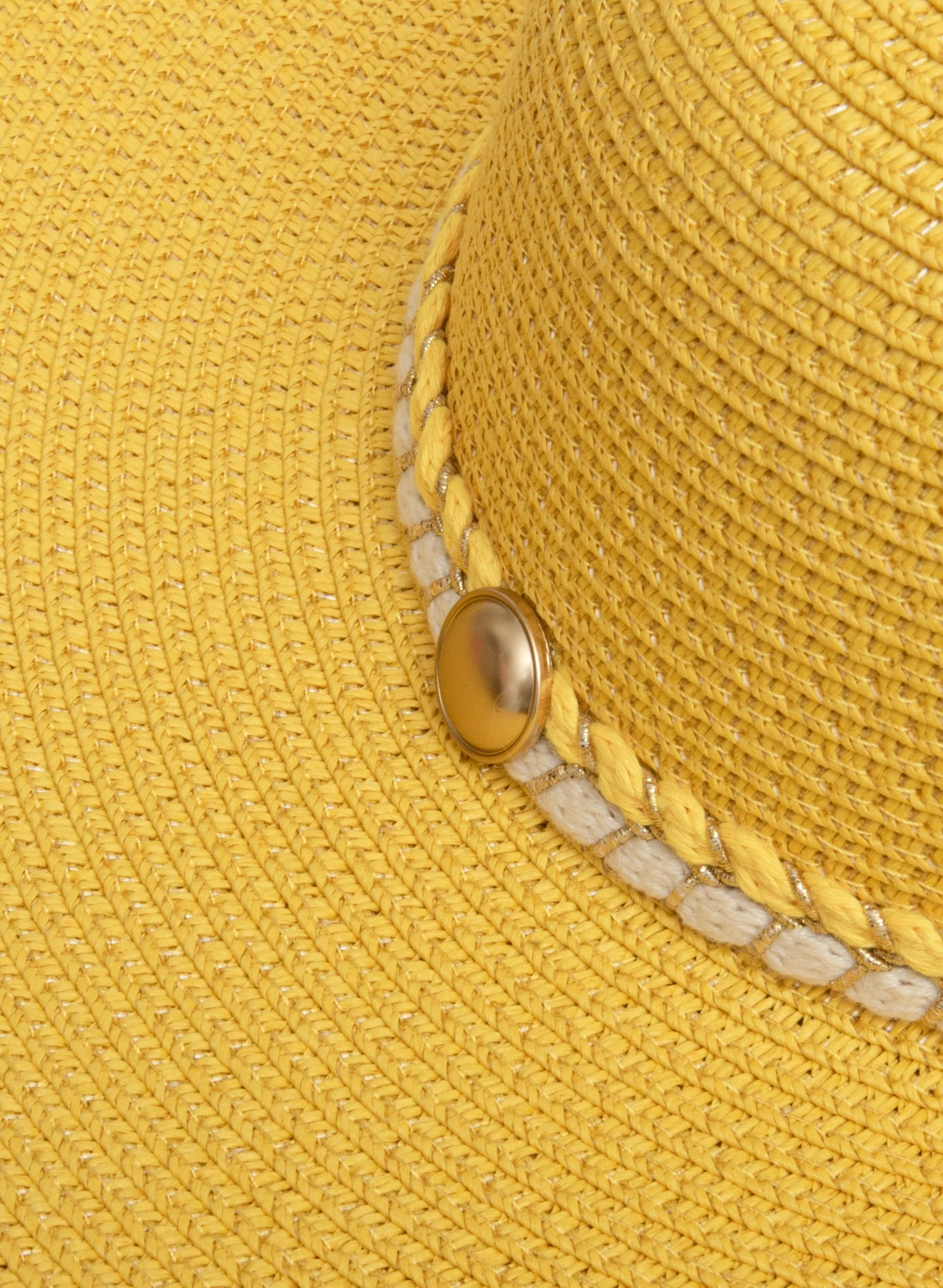 Buckle Detail Straw Hat