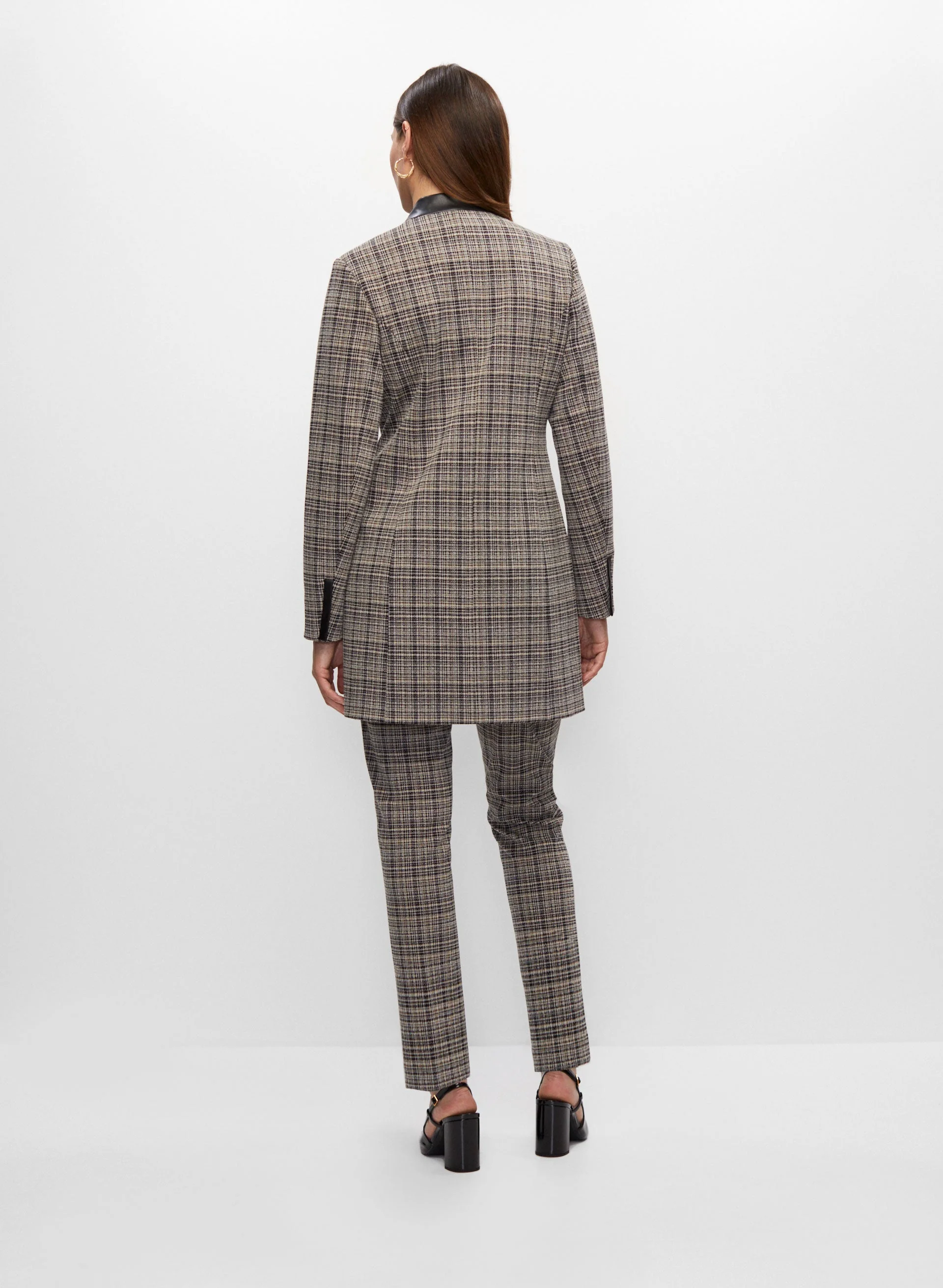 Long Plaid Jacket