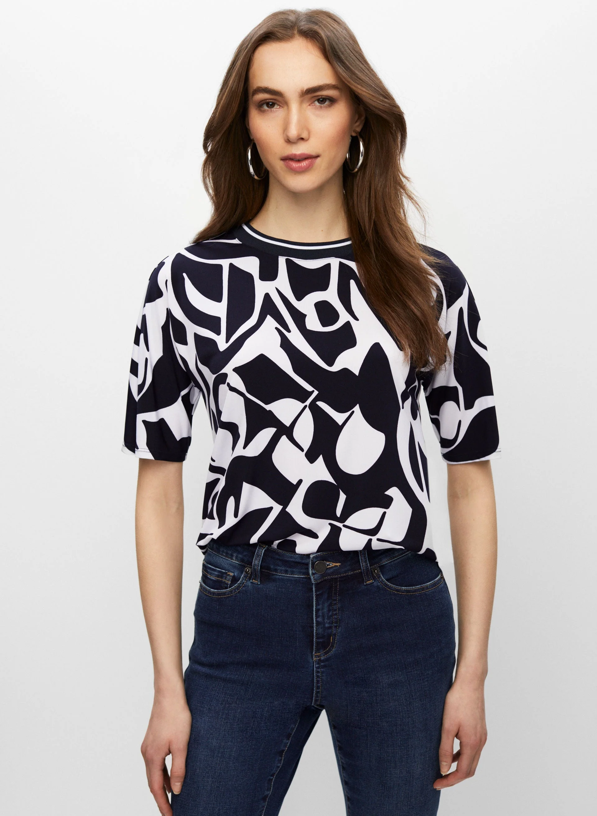 Abstract Print Top
