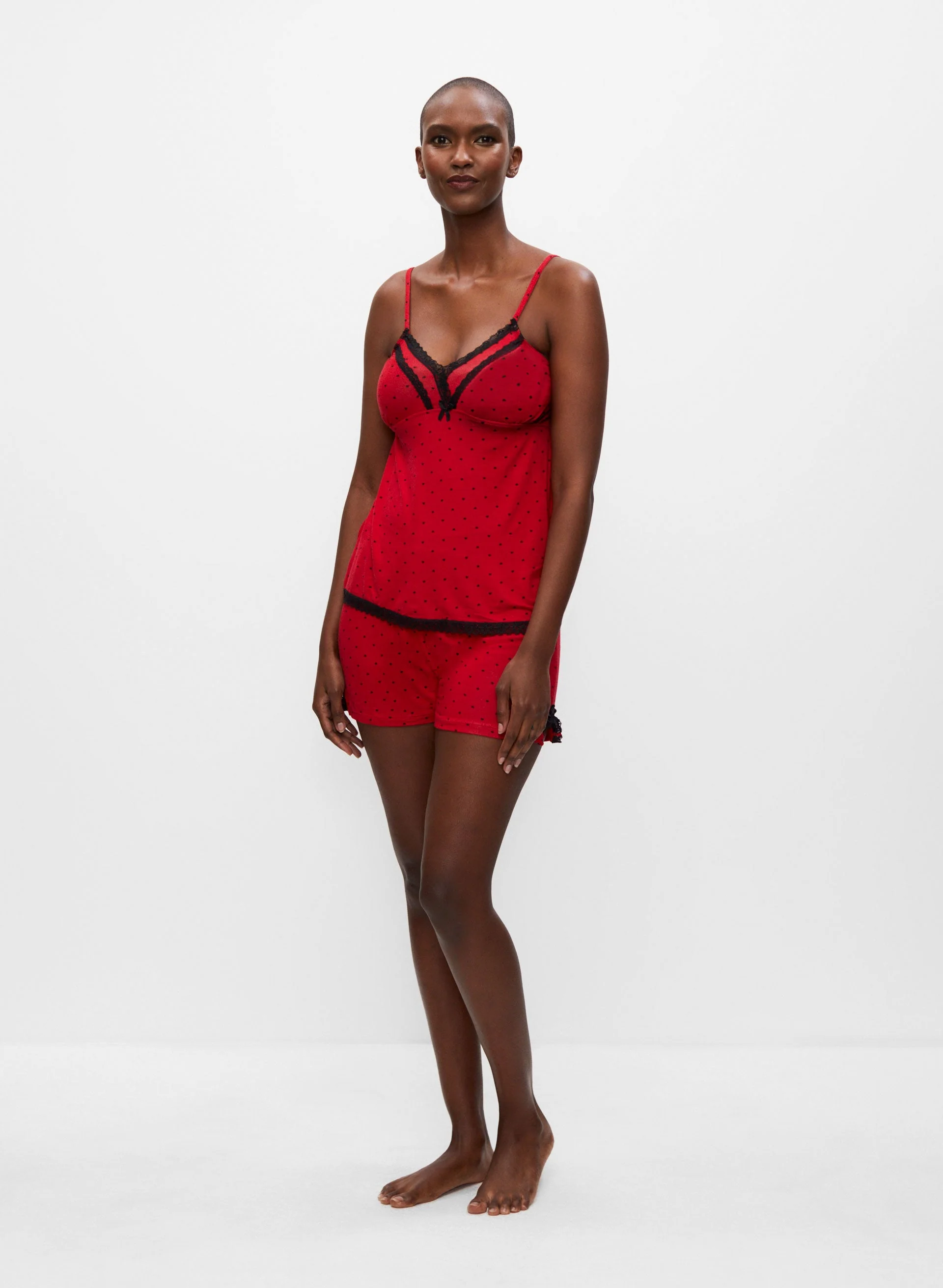 Lace Trim Pyjama Set