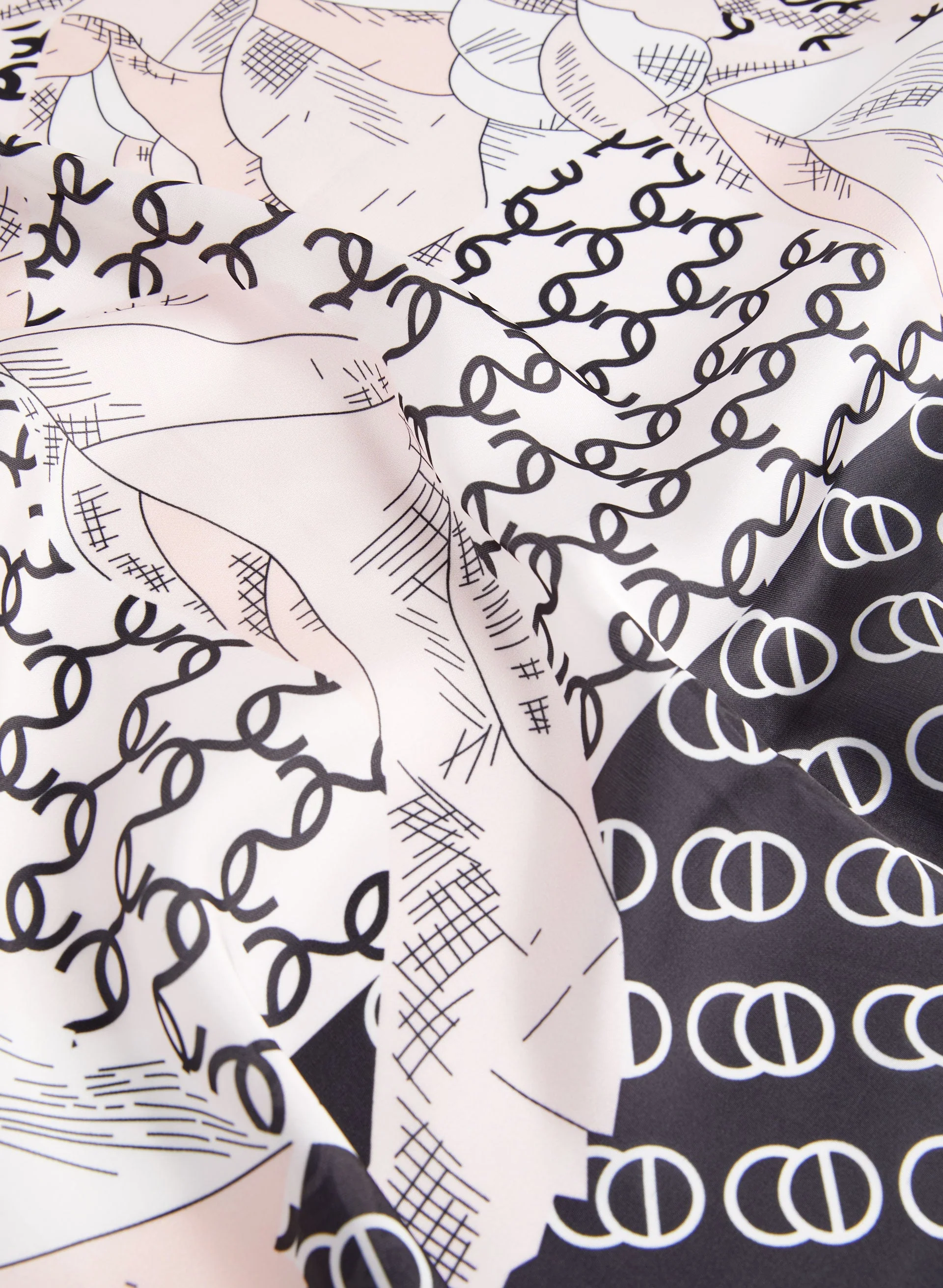 Multi Print Satin Scarf