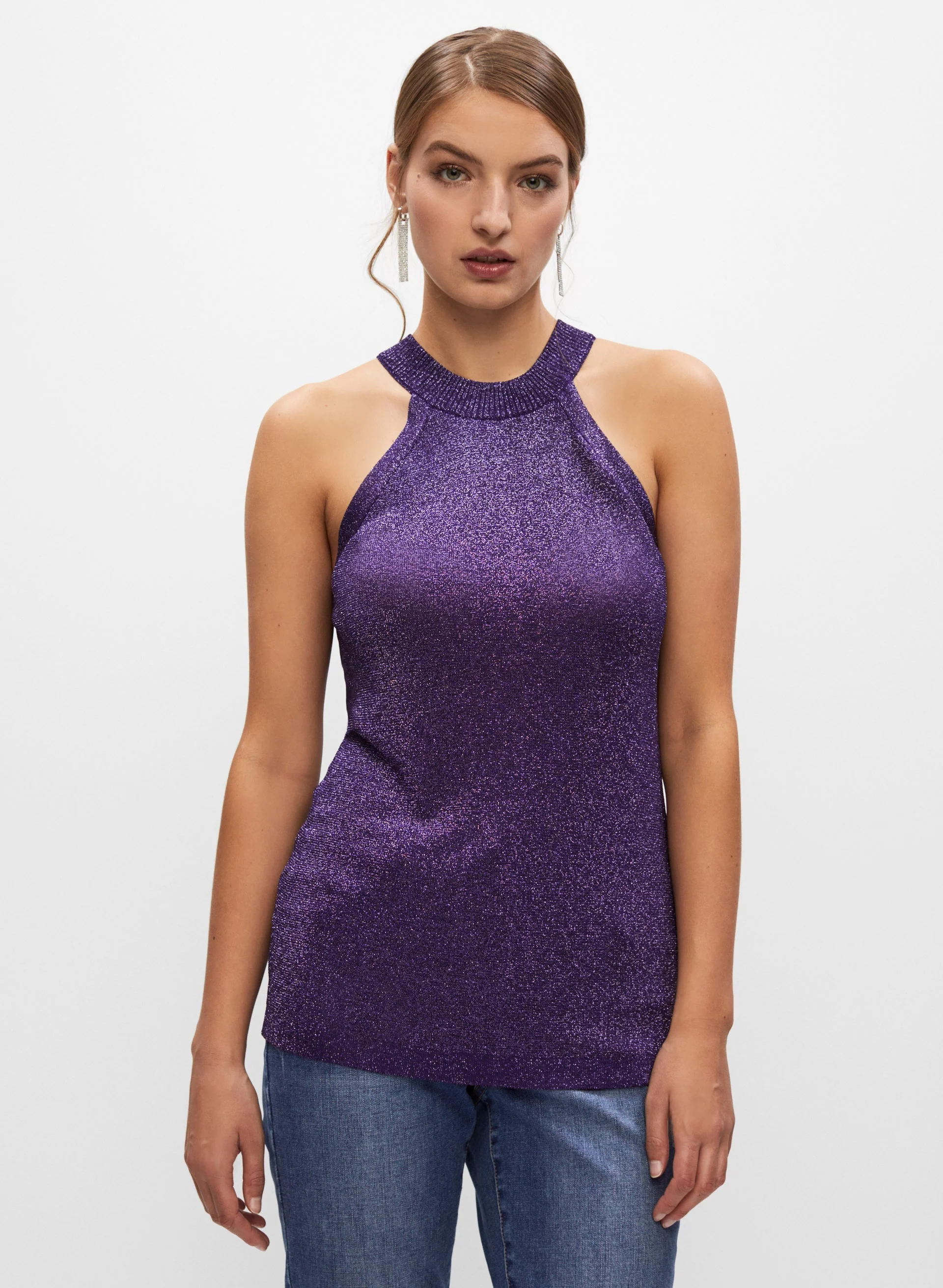 Glitter Halter Top