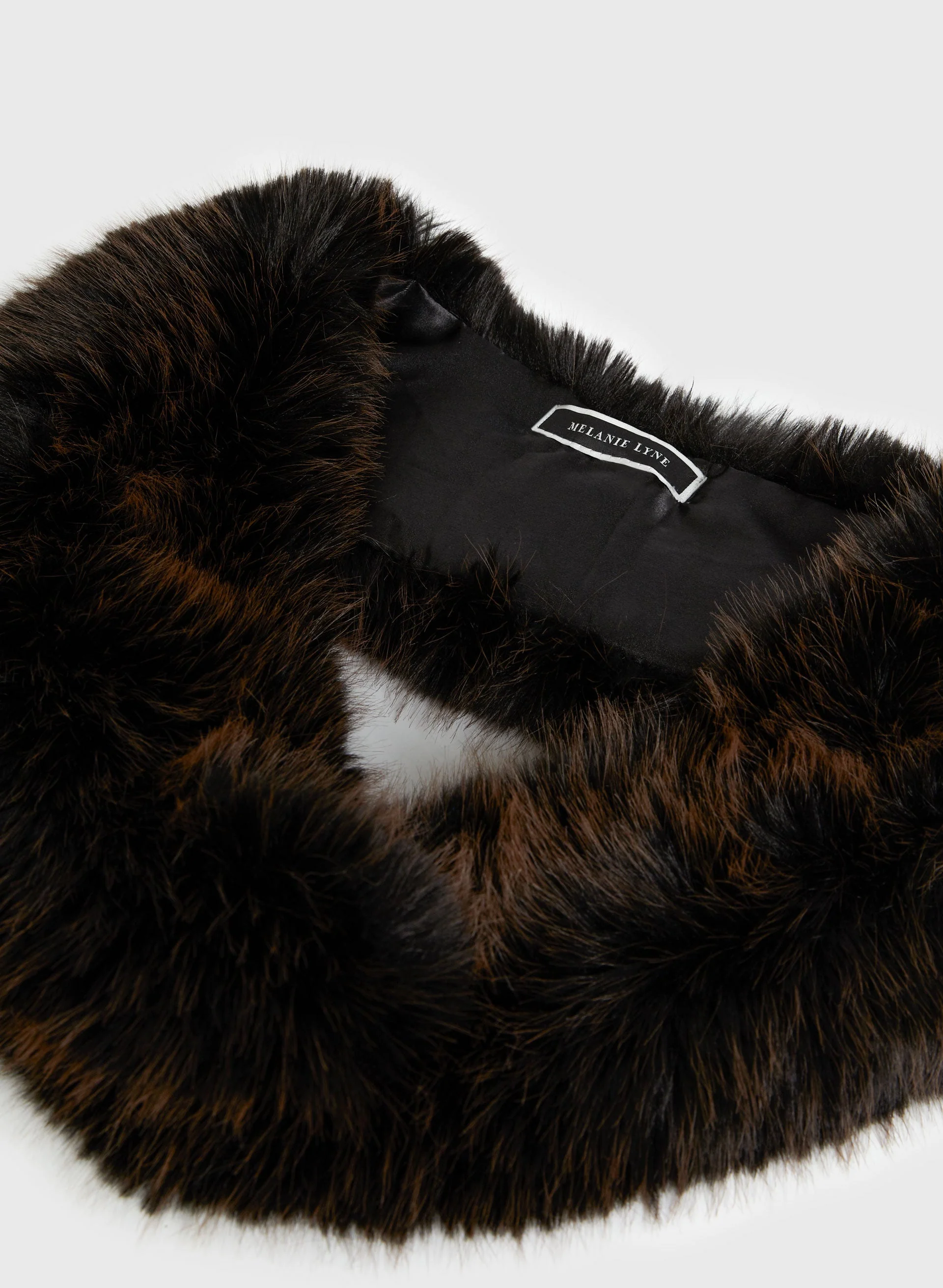 Two-Tone Vegan Fur Collar
