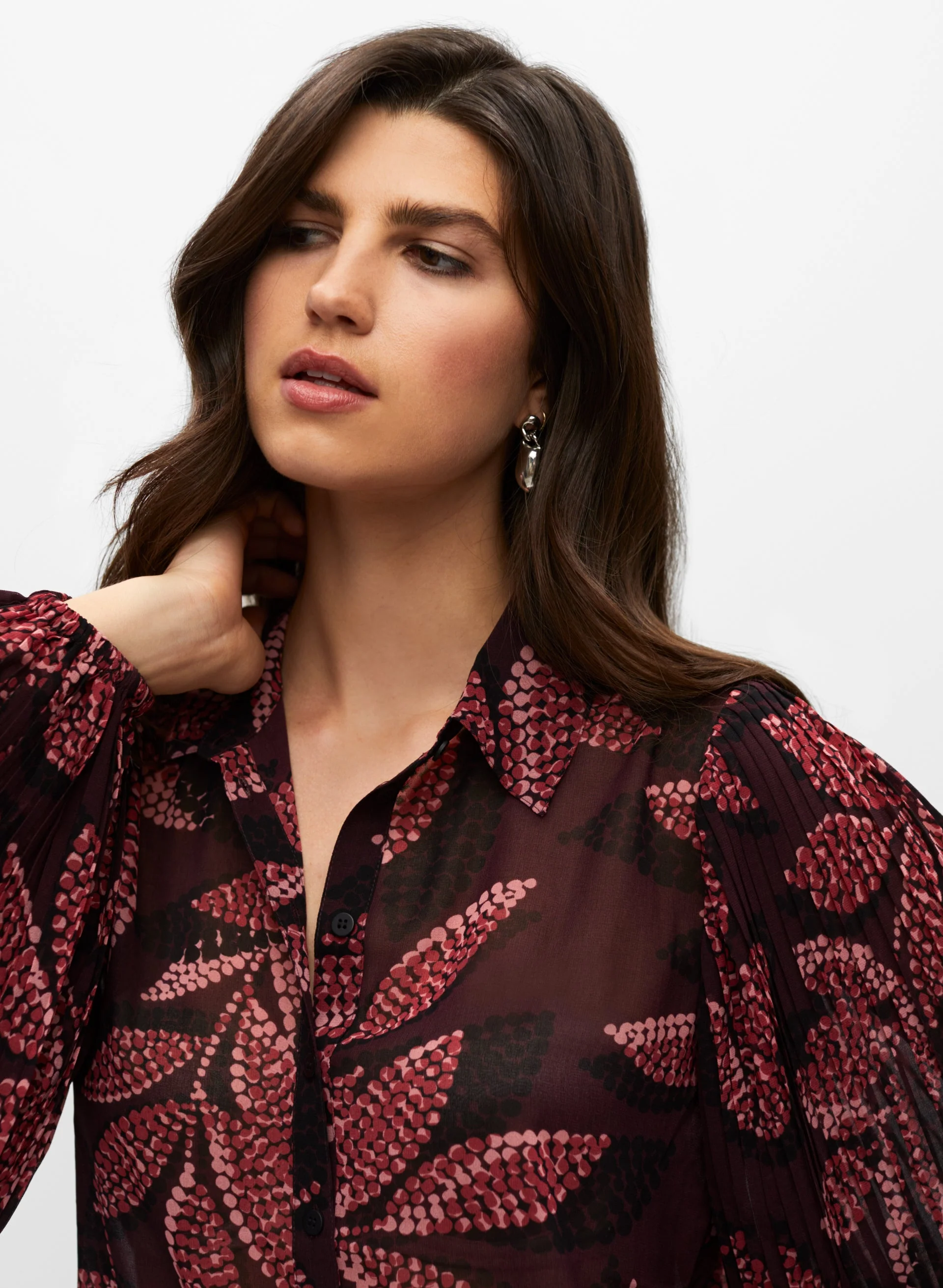 Leaf Print Blouse
