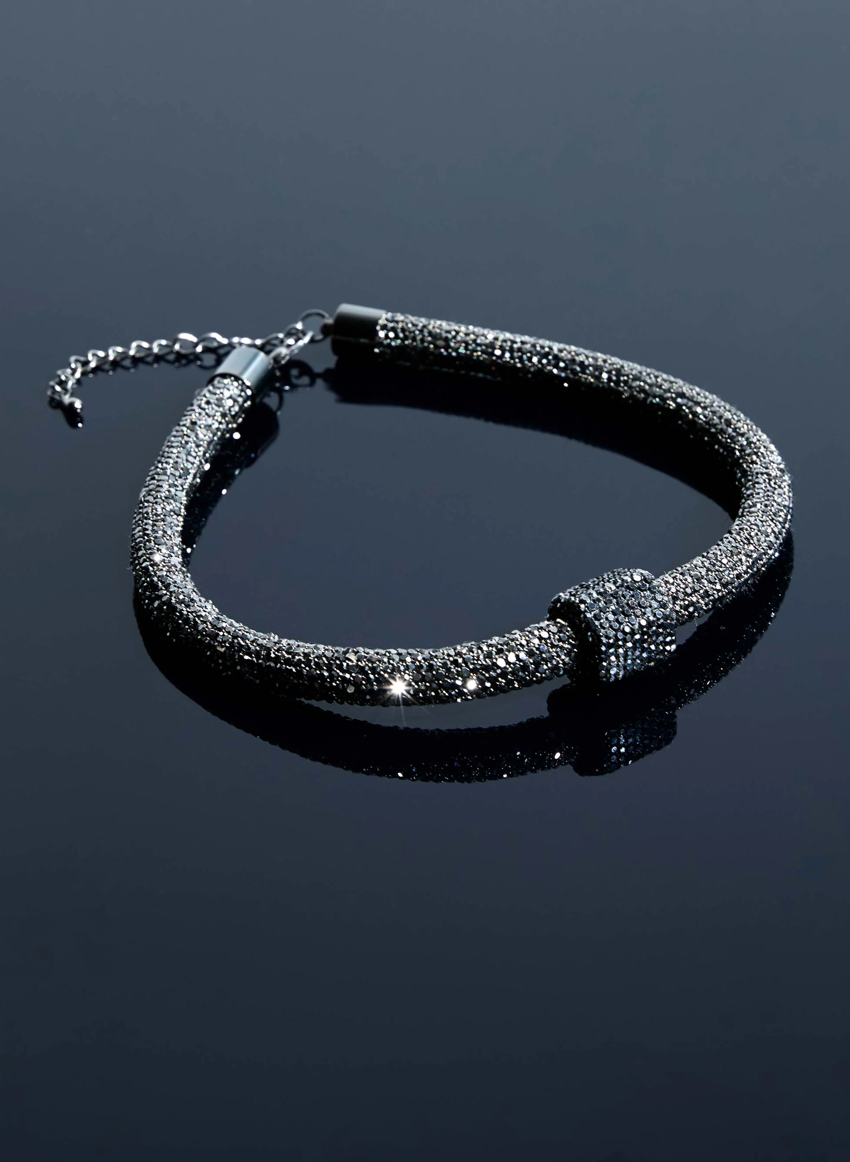 Crystal Embellished Collar Necklace
