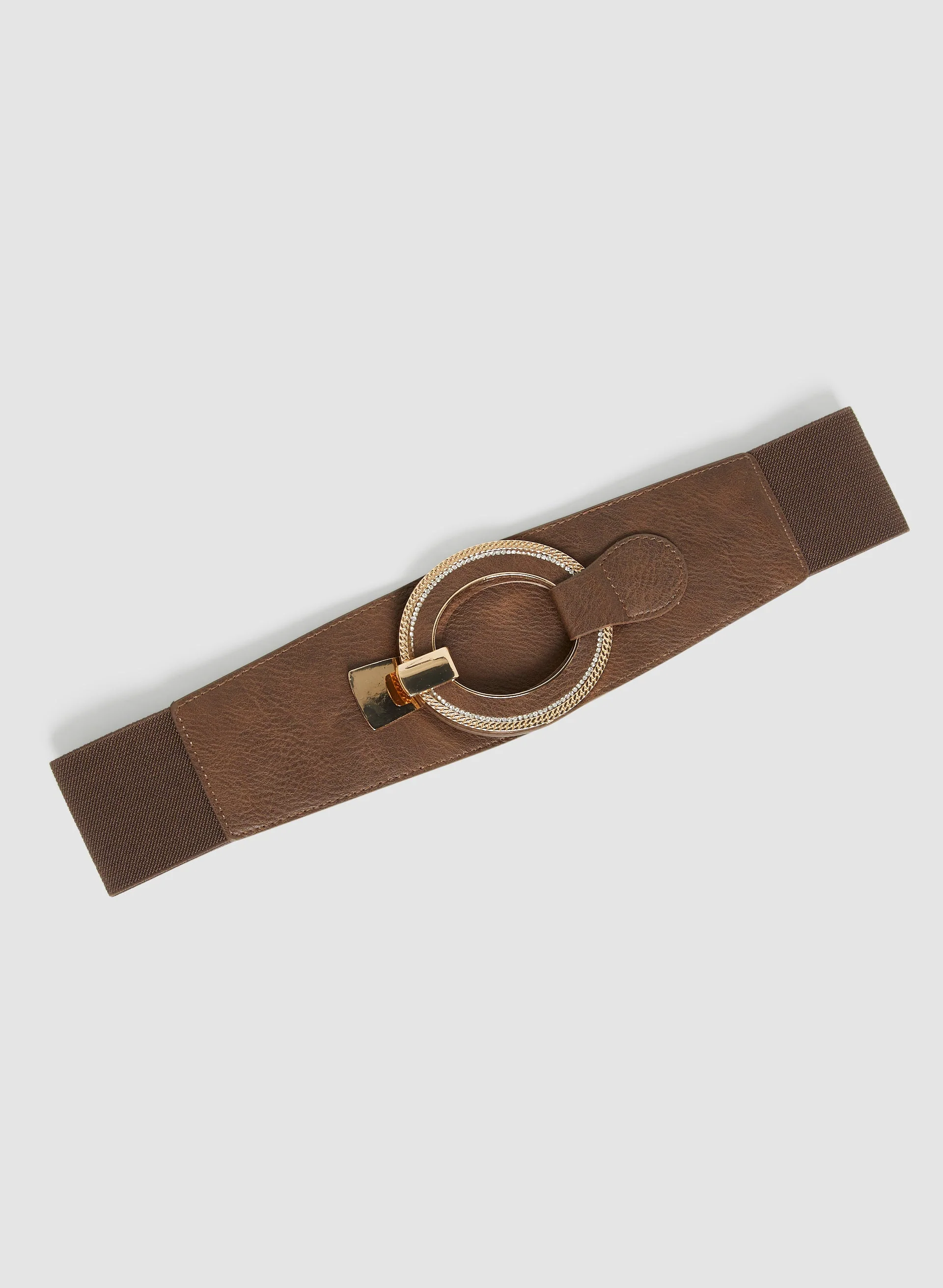 Round Crystal Buckle Belt