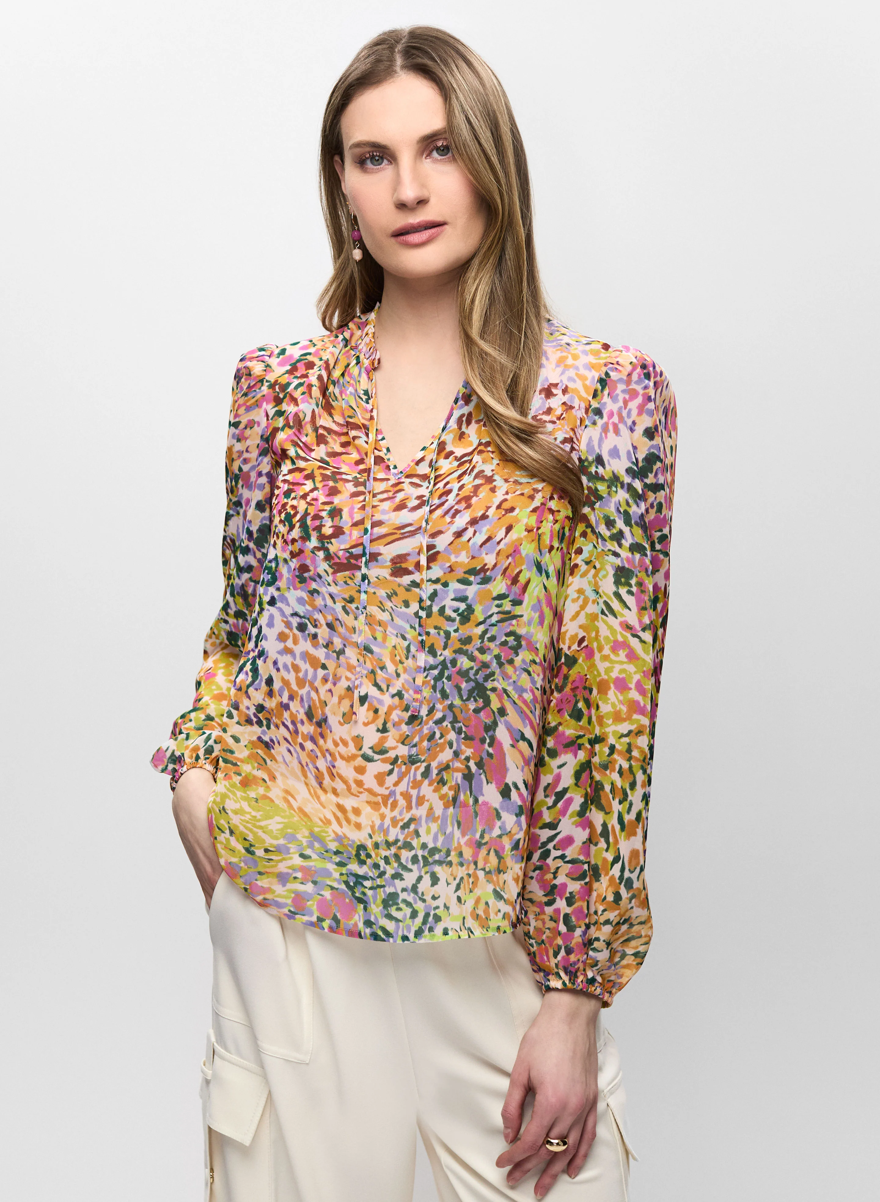 Abstract Print Blouse