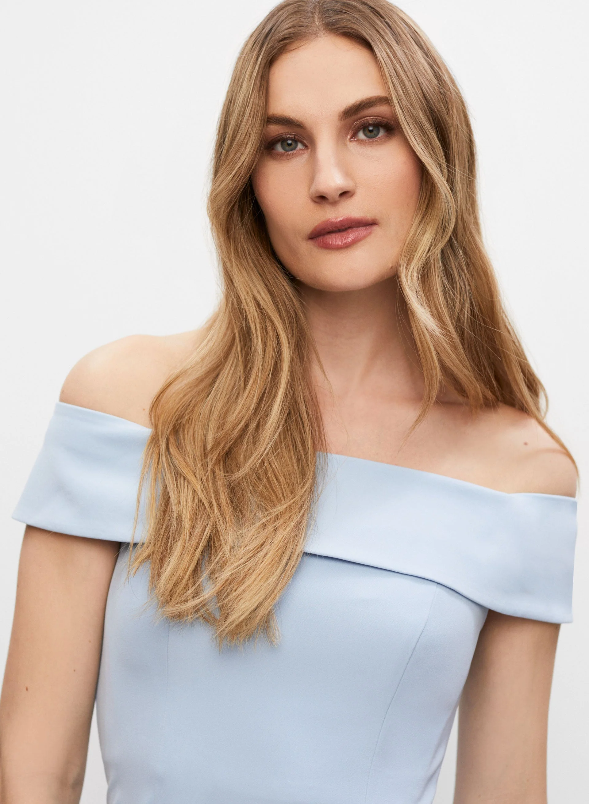 Adrianna Papell - Off-the-Shoulder Slit Dress