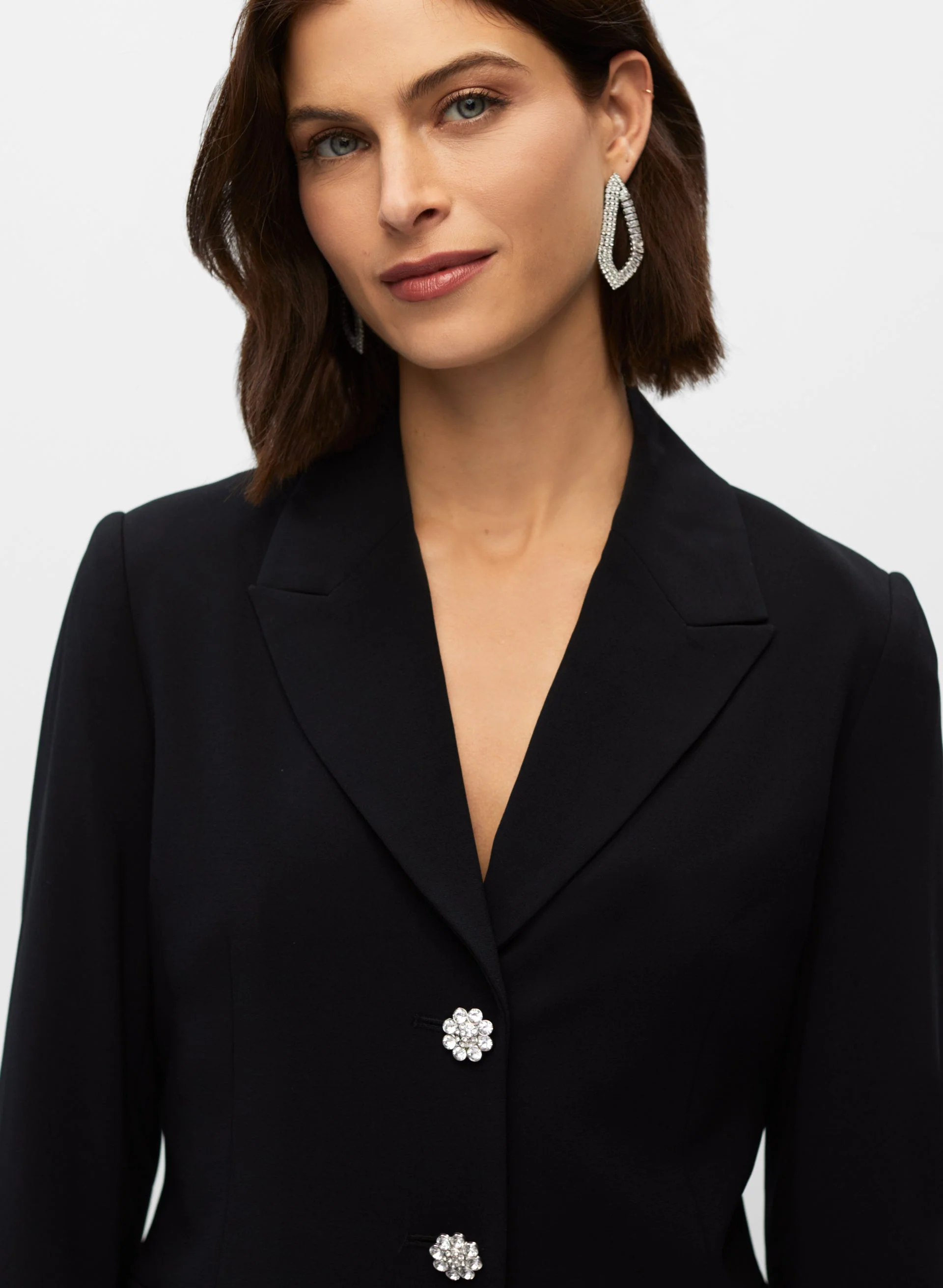 Jewel Button Blazer