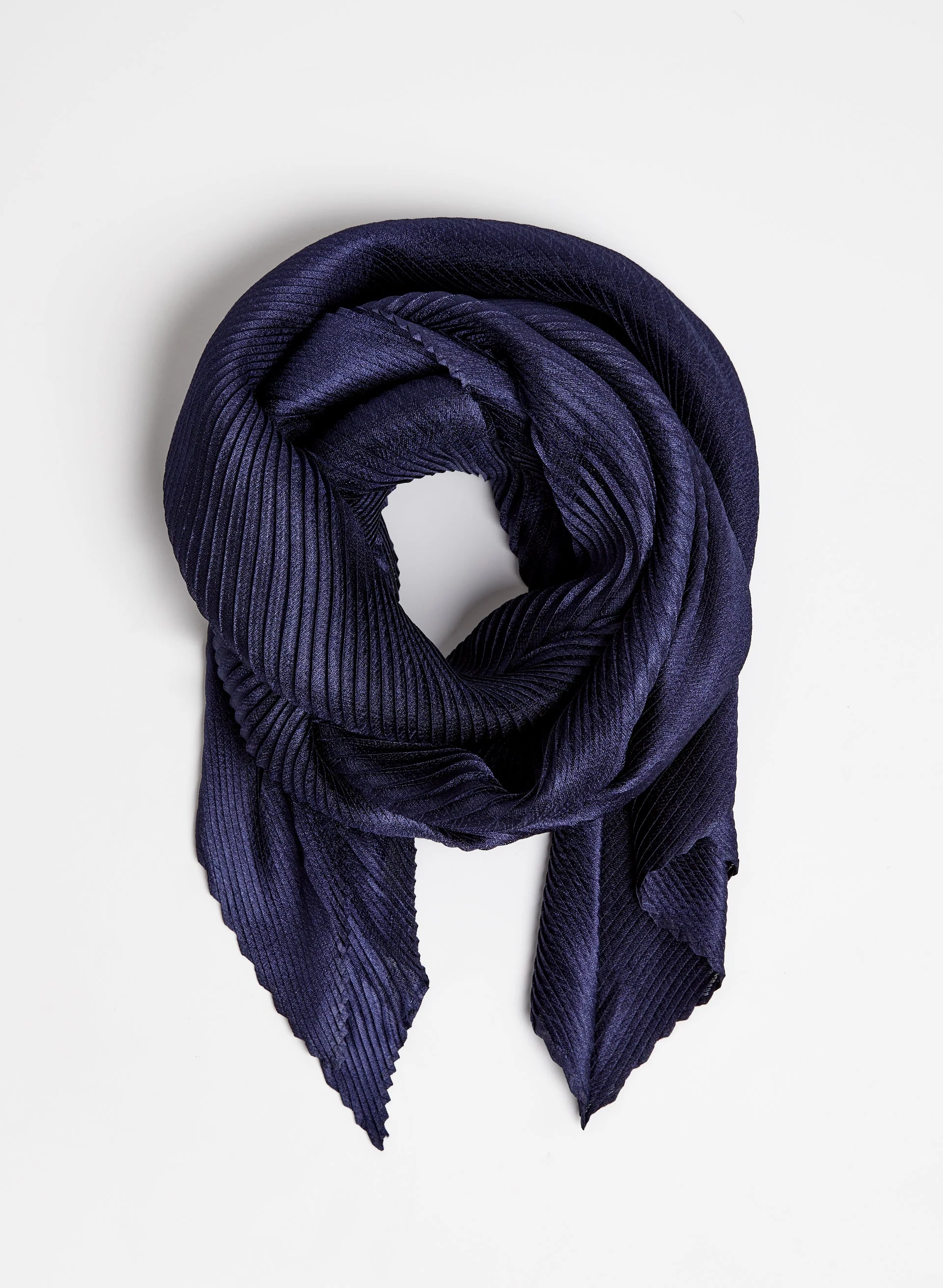 Shimmering Pleated Scarf