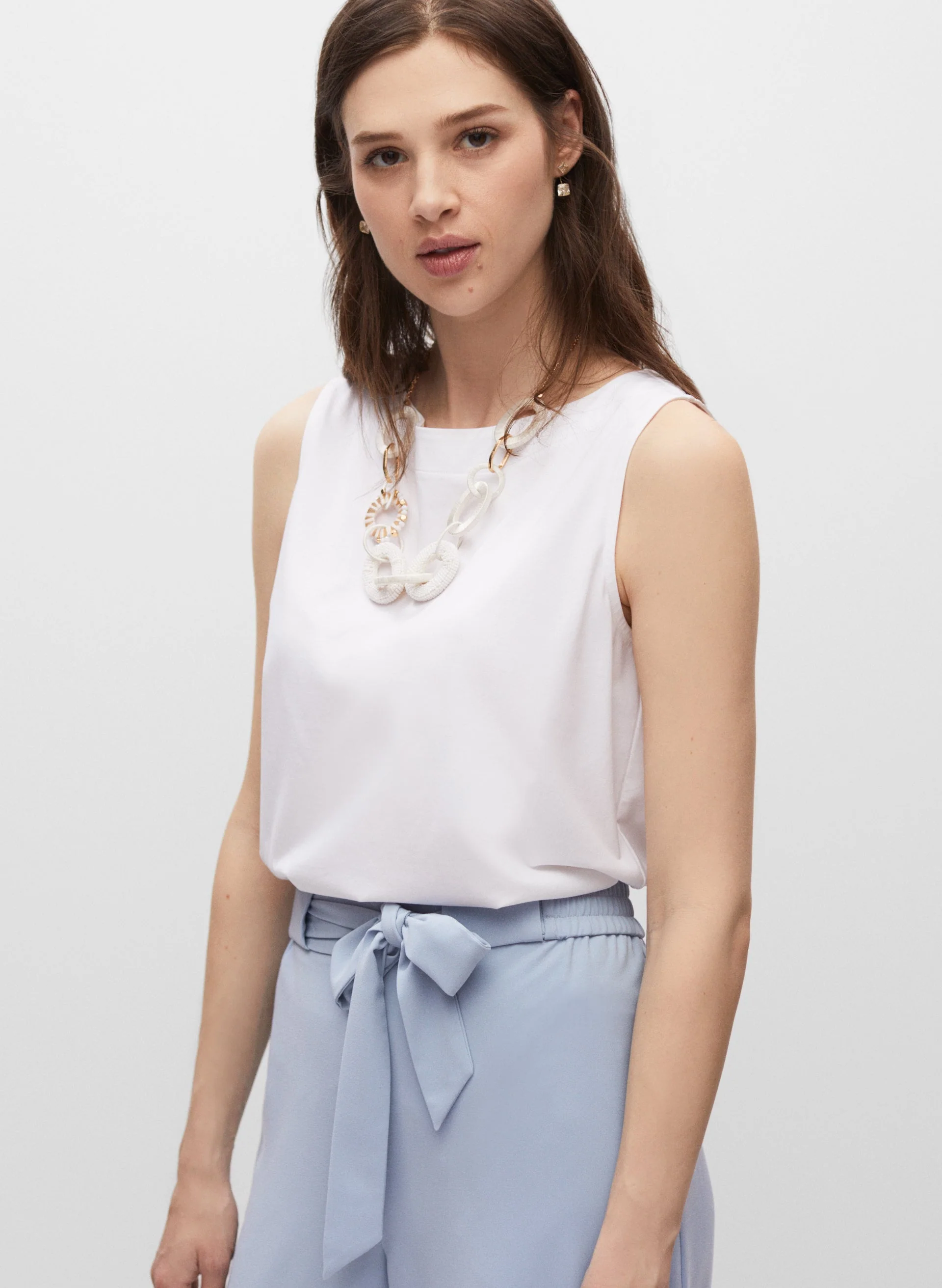 Belted Wide Leg Culotte Pants