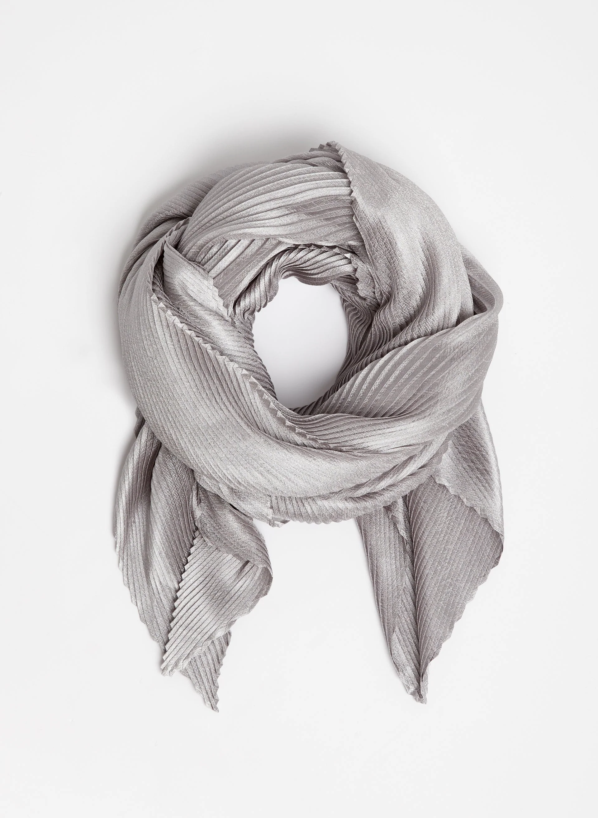 Shimmering Pleated Scarf
