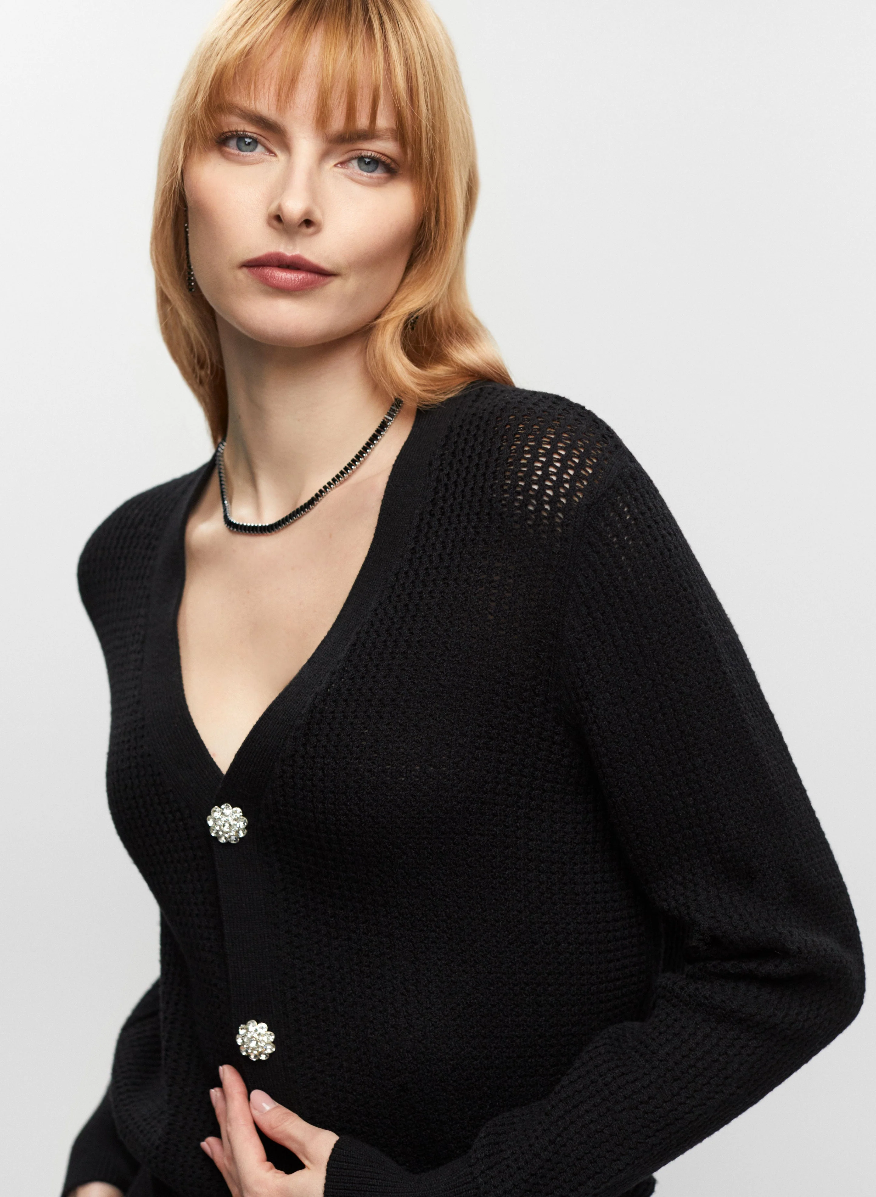 Jewel Button Cardigan
