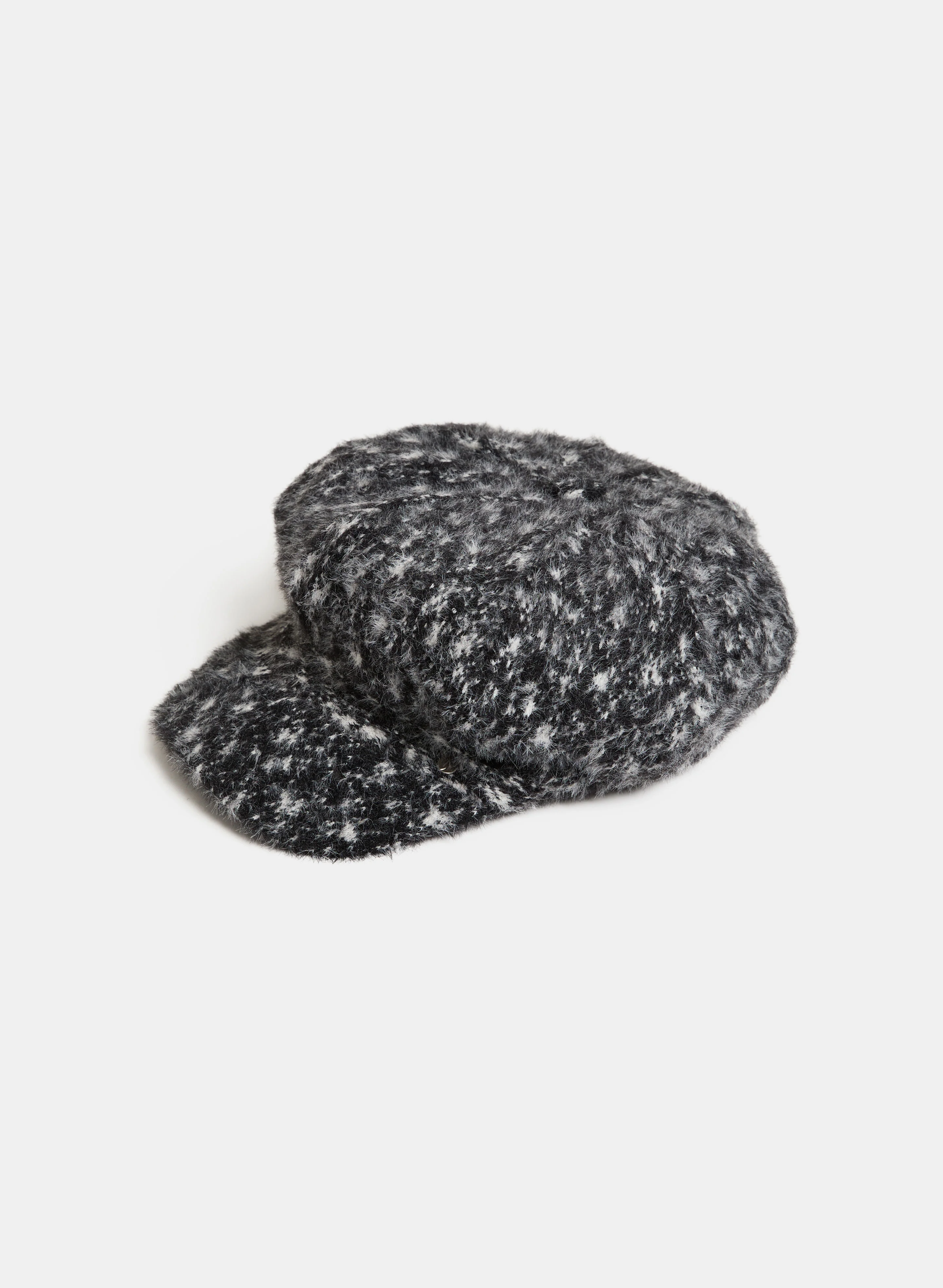 Marled Knit Newsboy Cap