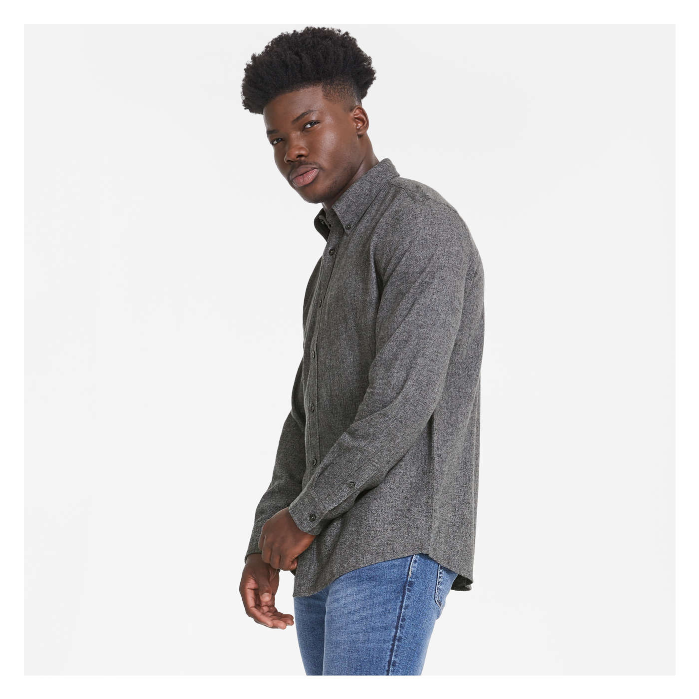 Men's Button-Down Flannel Shirt