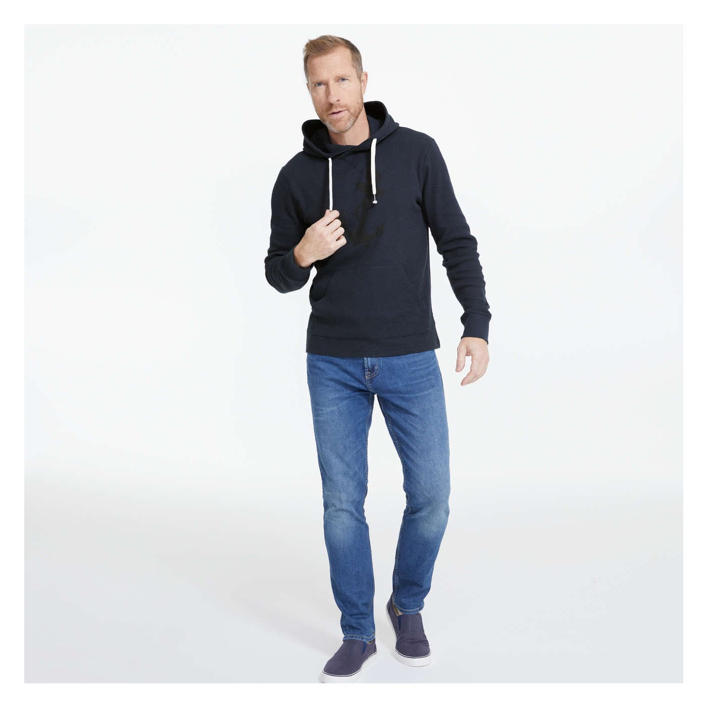 Men's Waffle Knit Hoodie