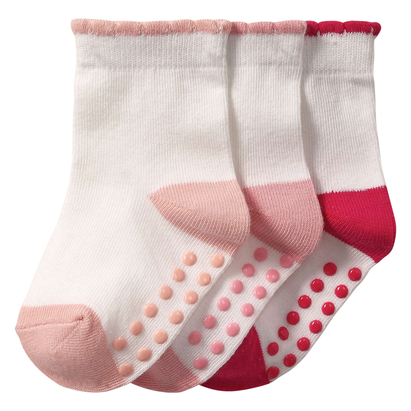 Baby Girls' 3 Pack Crew Socks