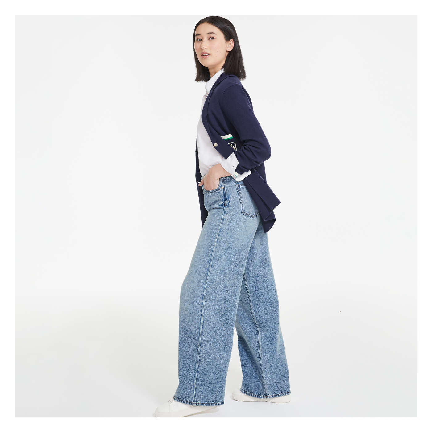 High Rise Wide Leg Jean