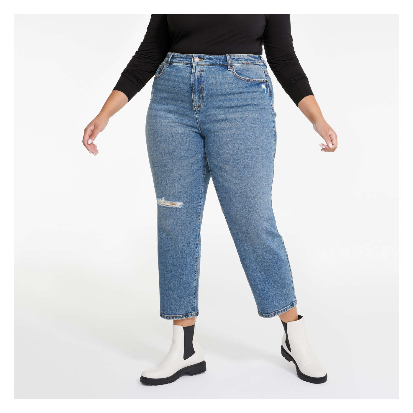 Women+ High Rise Straight Jean