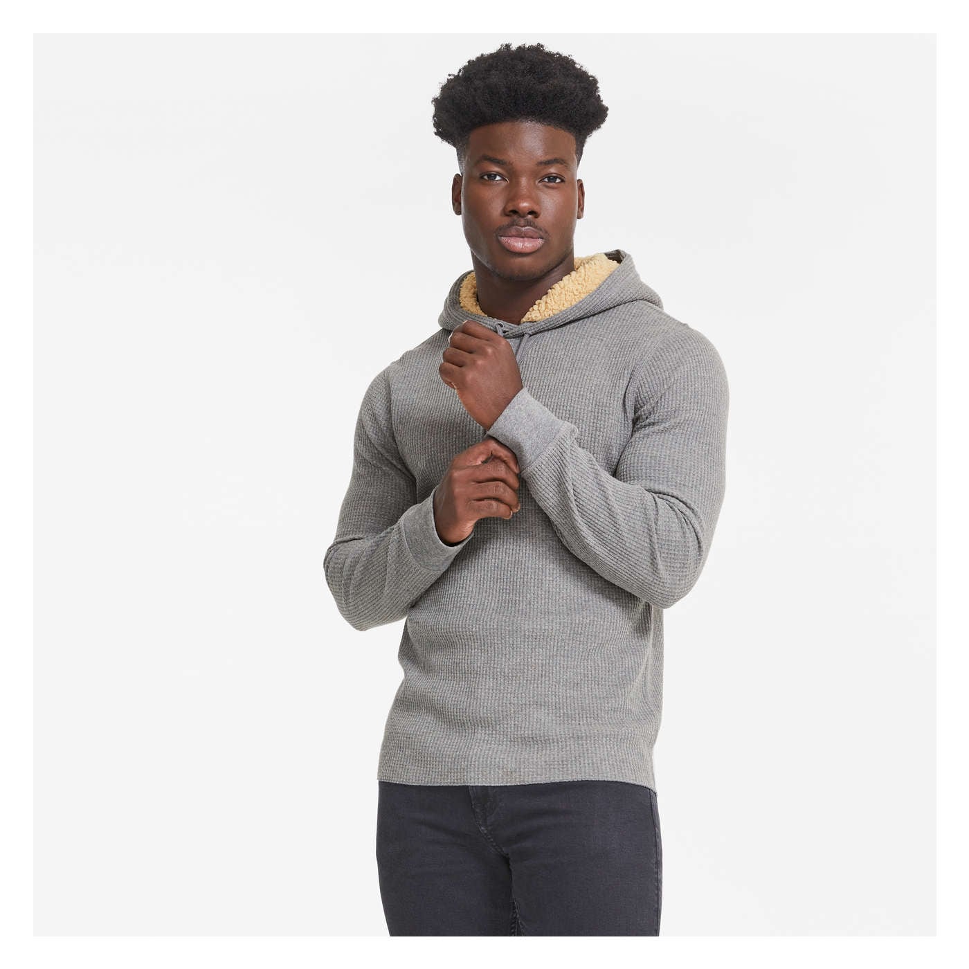 Men's Waffle Knit Hoodie
