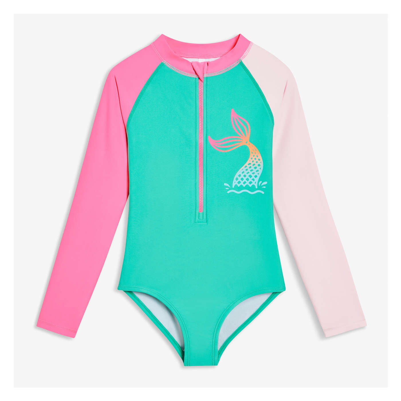 Kid Girls' Rash Guard Swimsuit