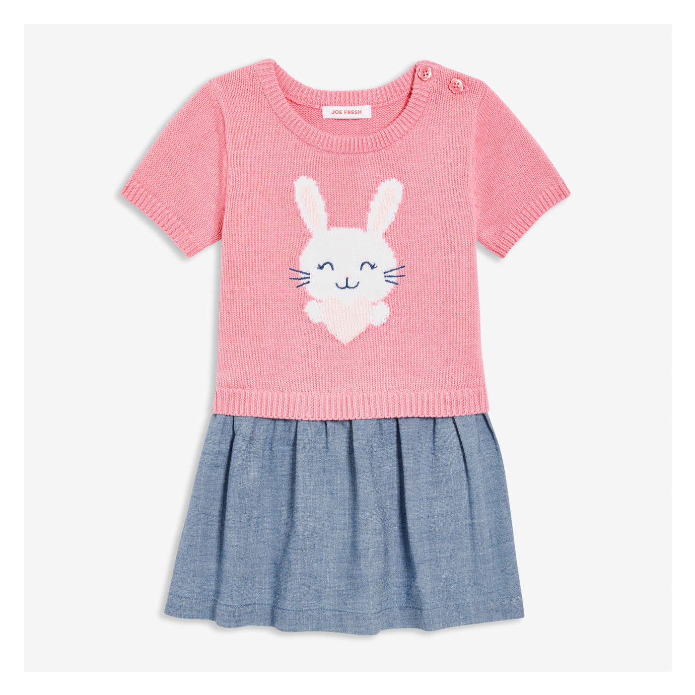 Baby Girls' Chambray Skirt Dress