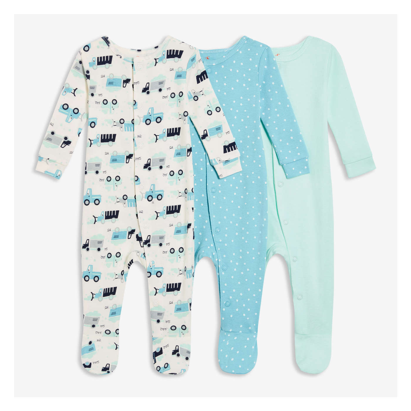 Baby Boys' 3 Pack Footed Sleeper