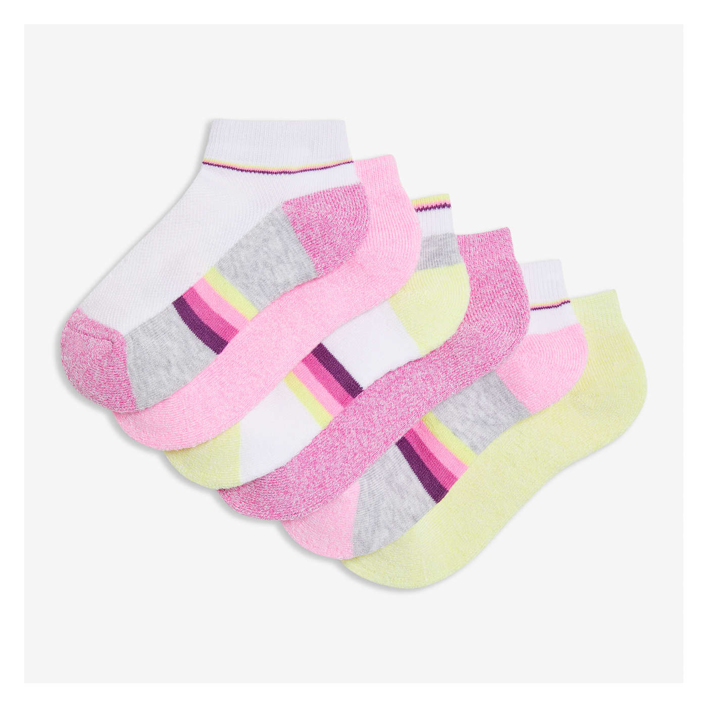 Kid Girls' 6 Pack Low-Cut Socks