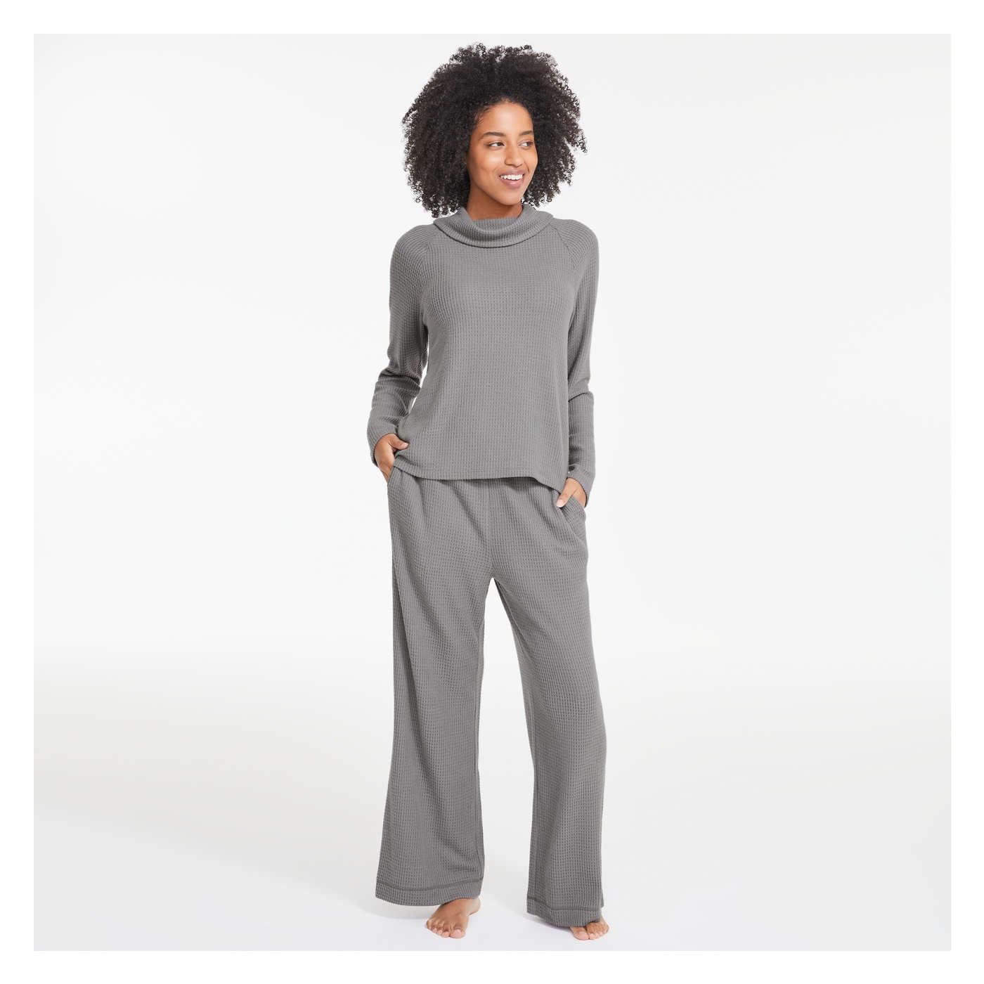 Waffle Knit Sleep Top