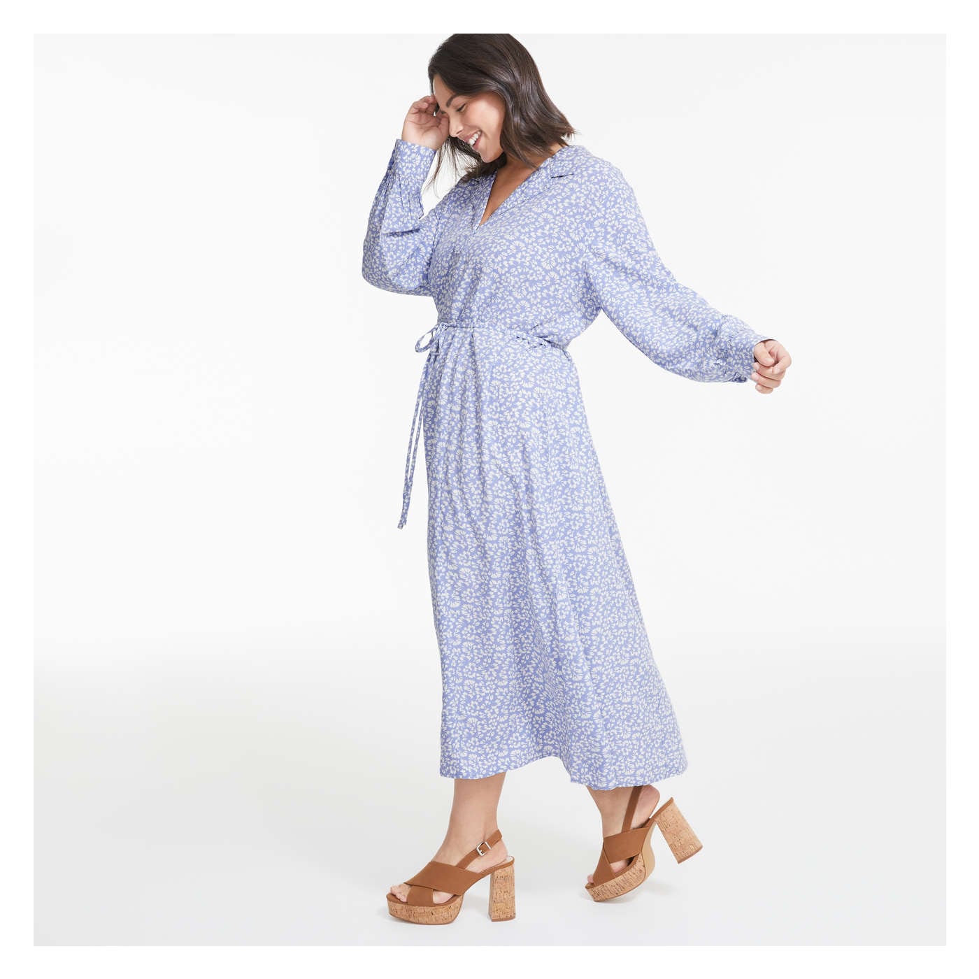 Women+ Notch Collar Dress