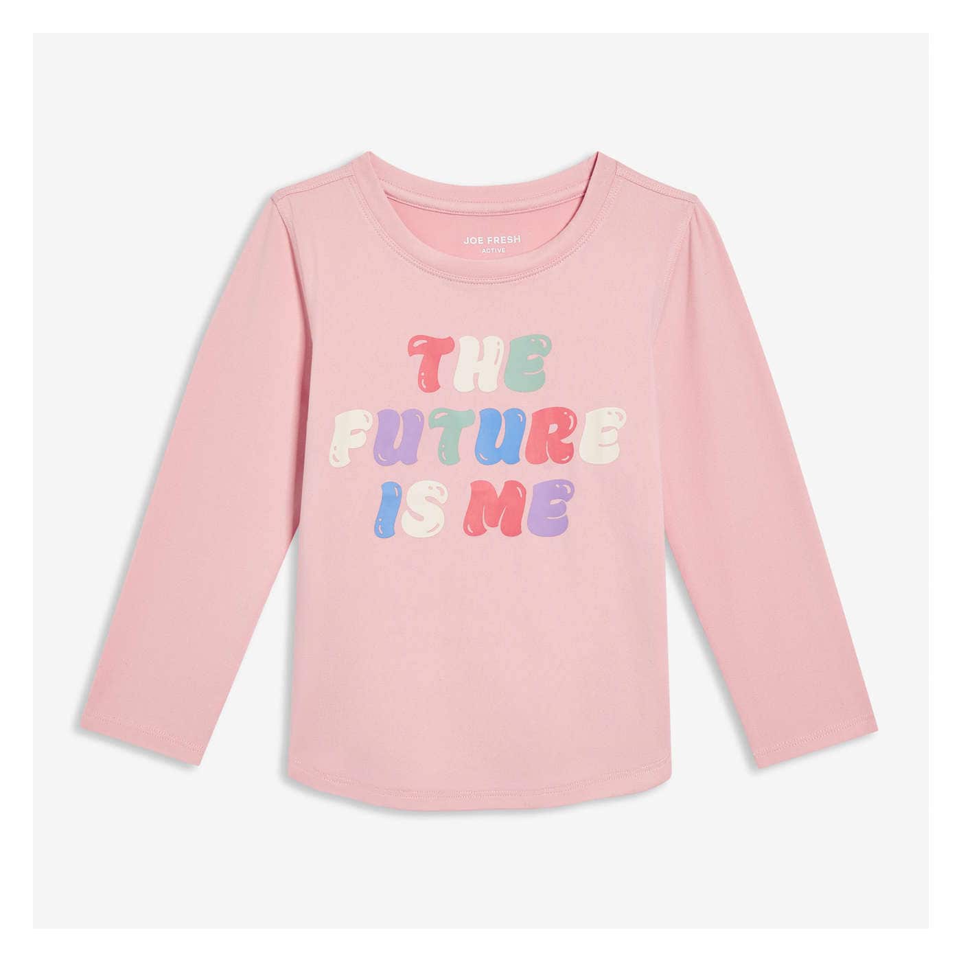 Toddler Girls' Moisture-Wicking Active Long Sleeve