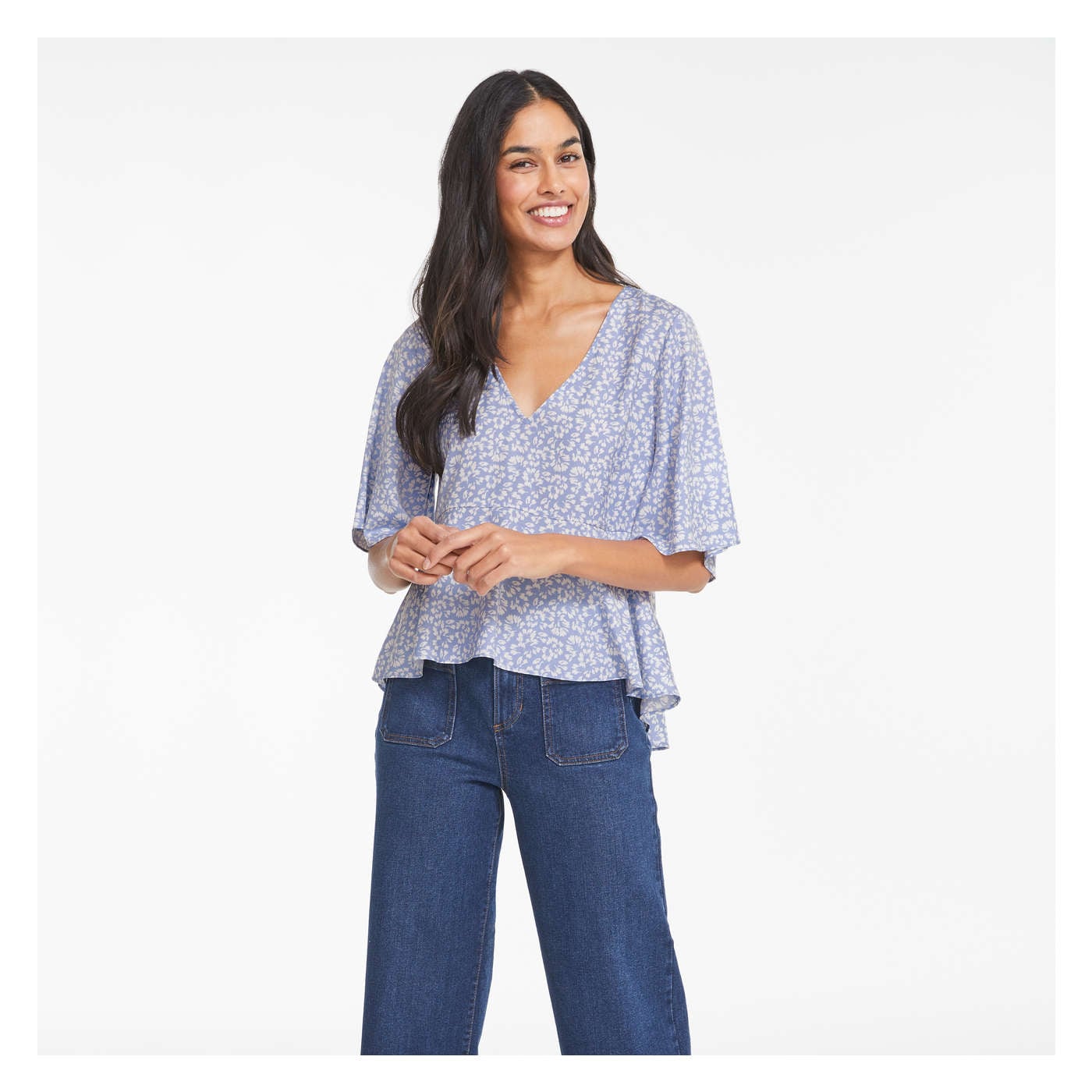 Flutter Sleeve Blouse