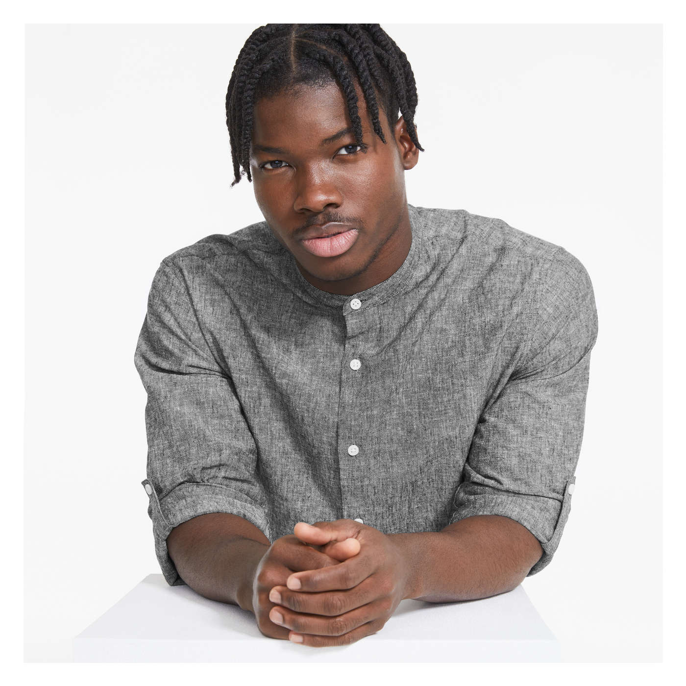 Men's Linen-Blend Shirt