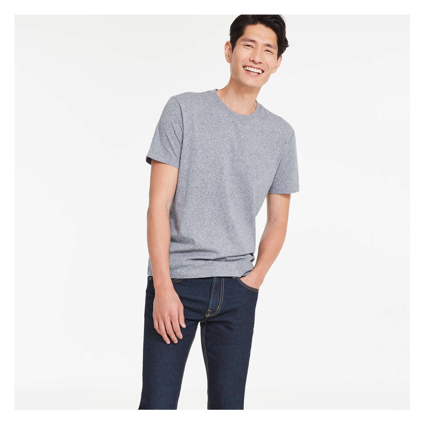 Men's Crew Neck Organic Cotton Tee