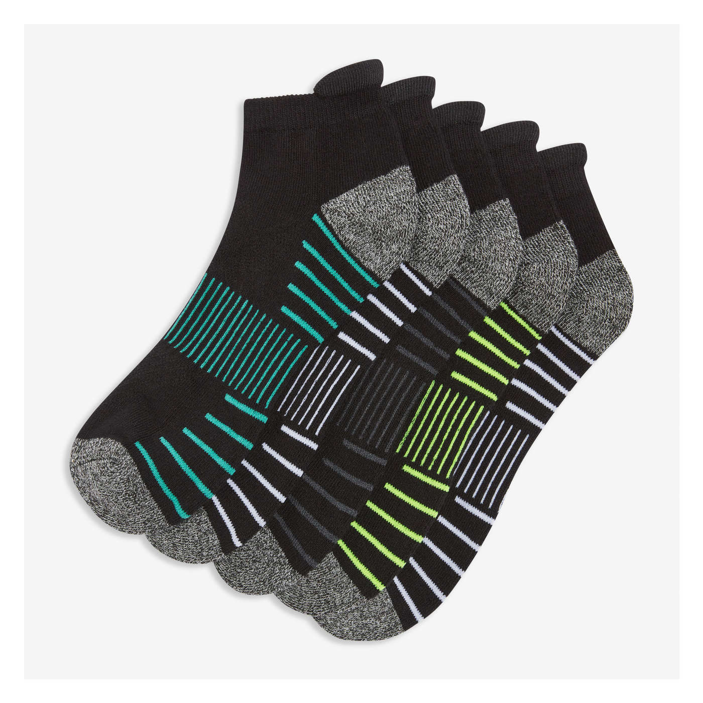 Men's 5 Pack Active Low-Cut Socks