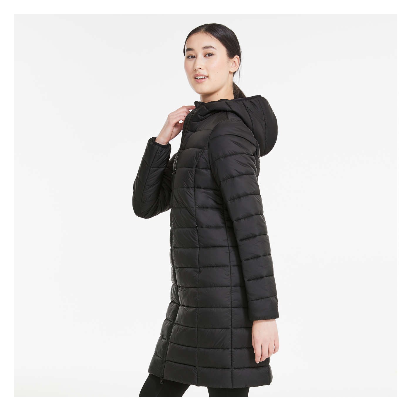 Midi Puffer Jacket with PrimaLoft