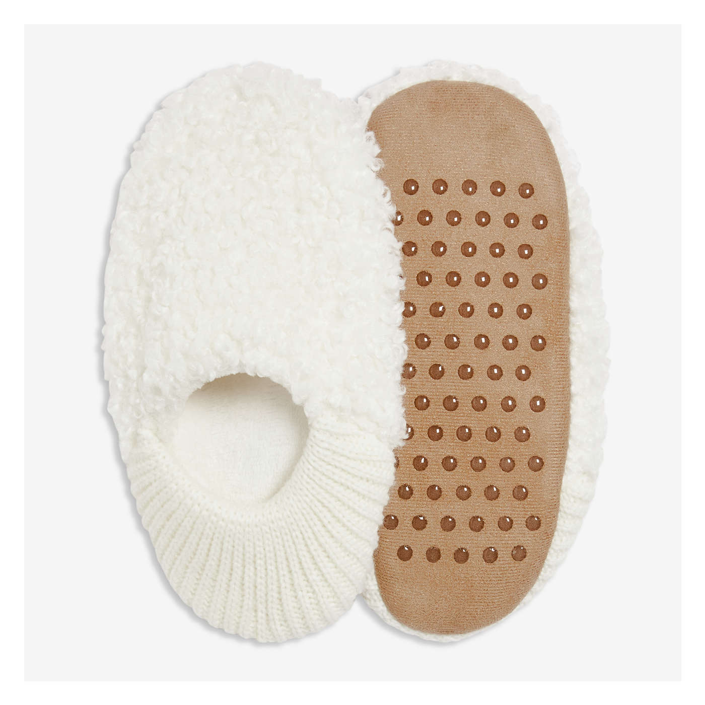 Kid Girls' Teddy Fleece Slipper Socks
