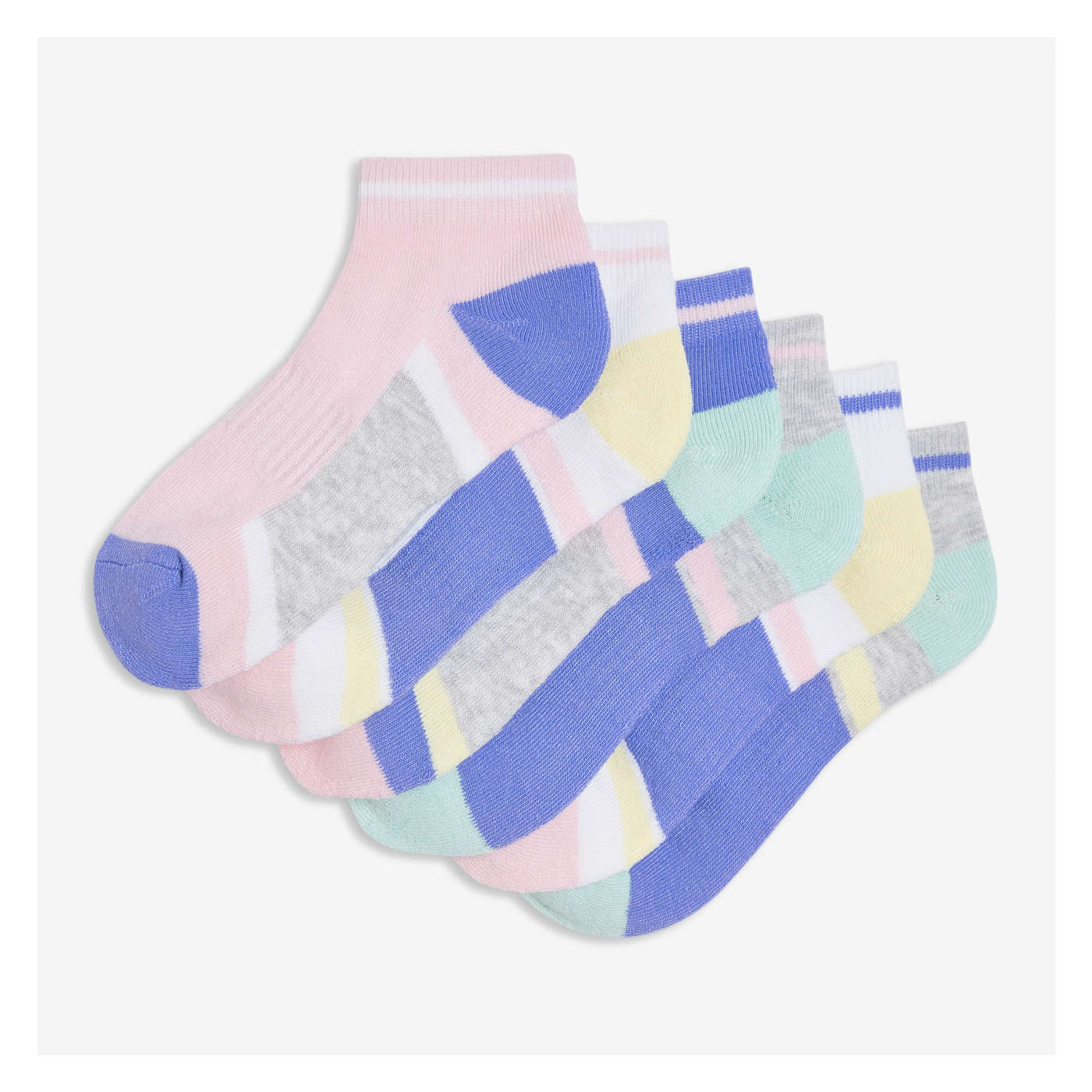 Kid Girls' 6 Pack Low-Cut Socks