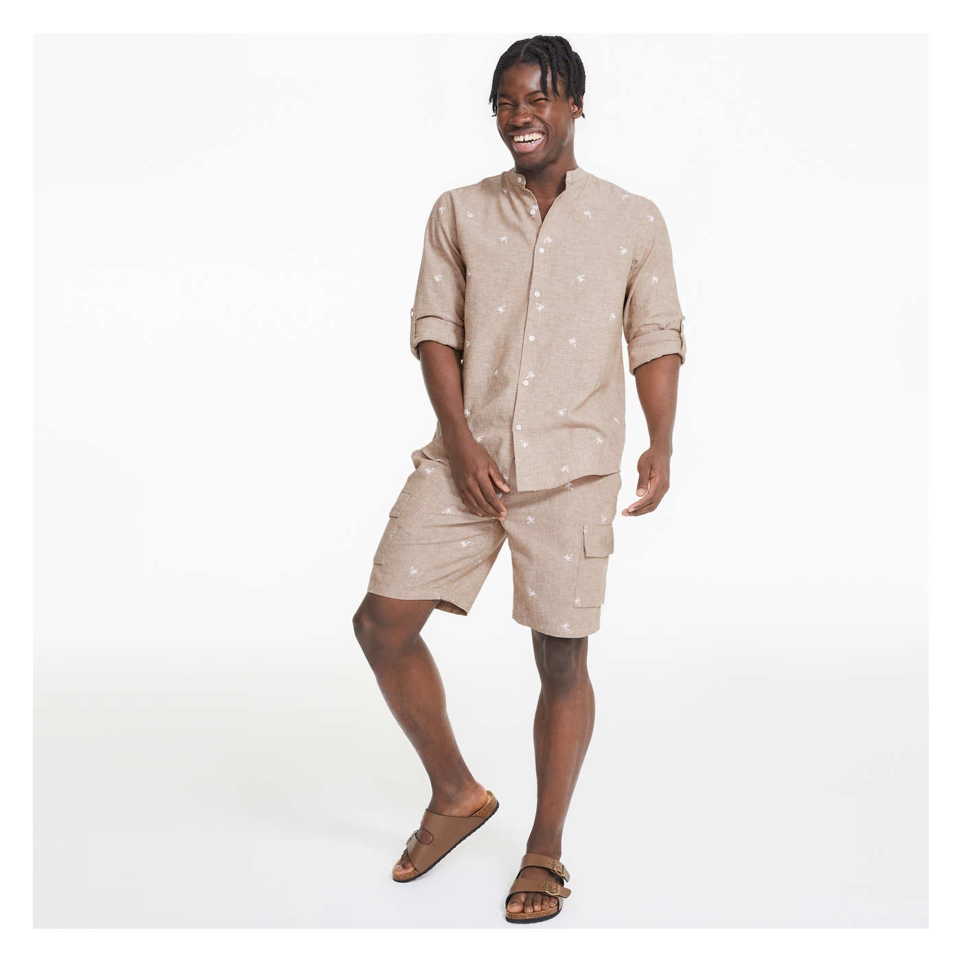 Men's Linen-Blend Shirt