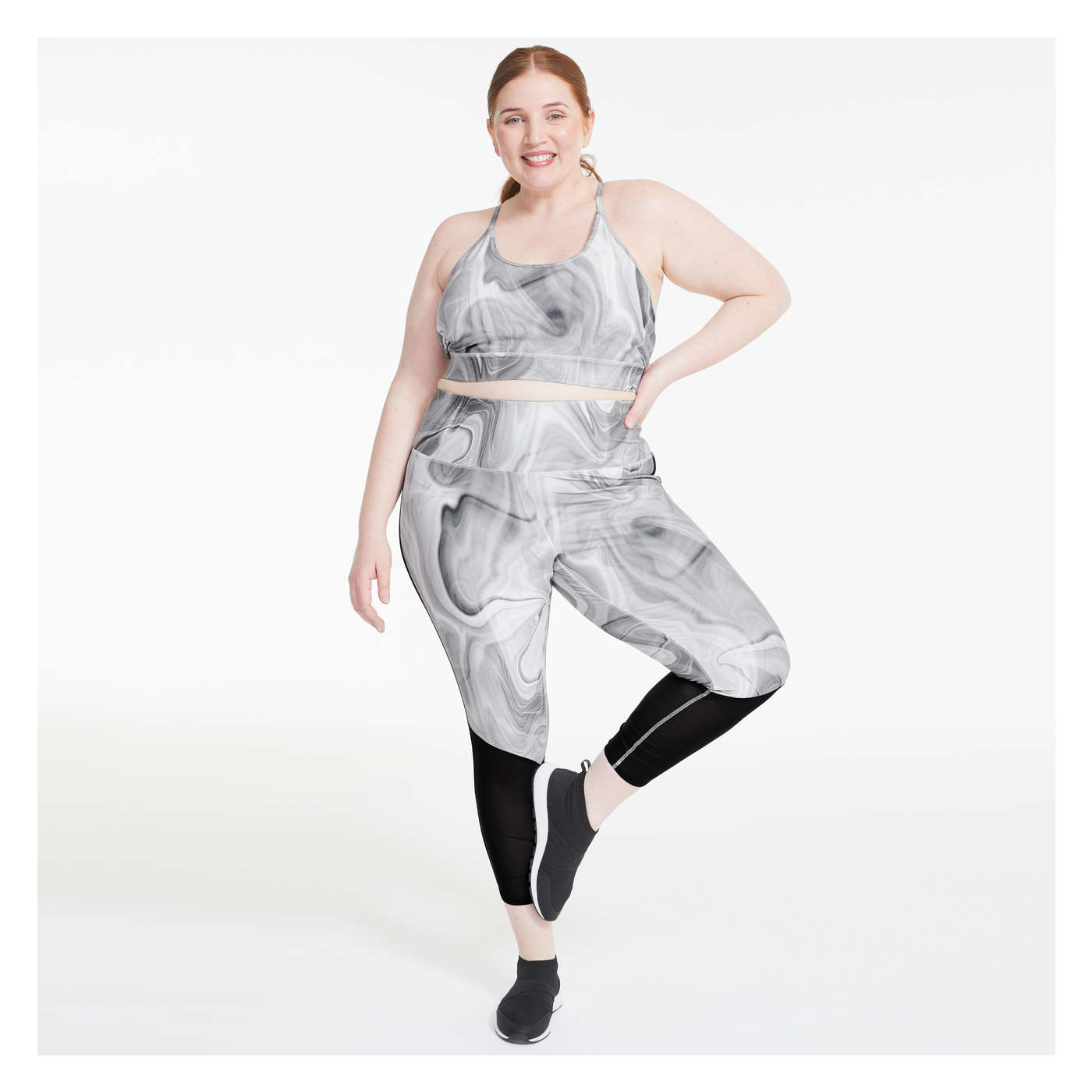 Women+ Mesh Panel Active Legging