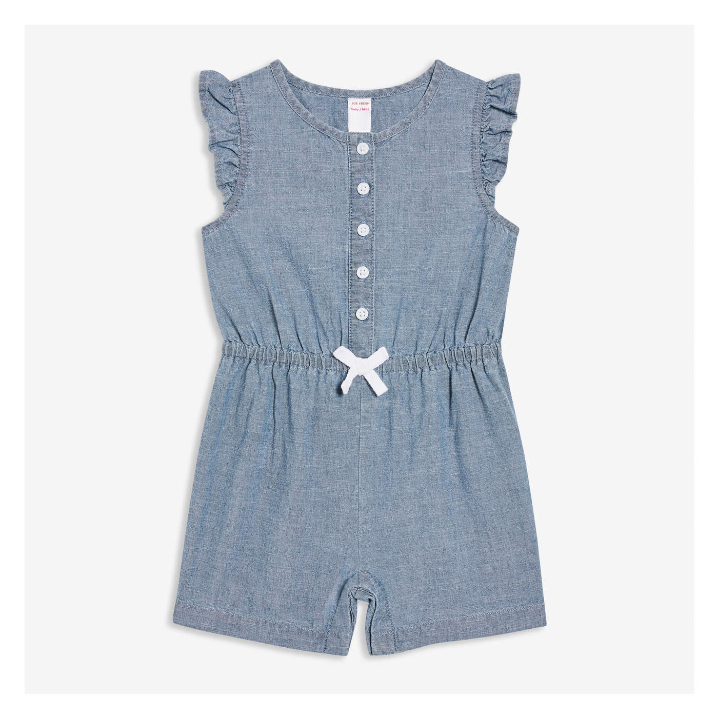 Baby Girls' Chambray Romper