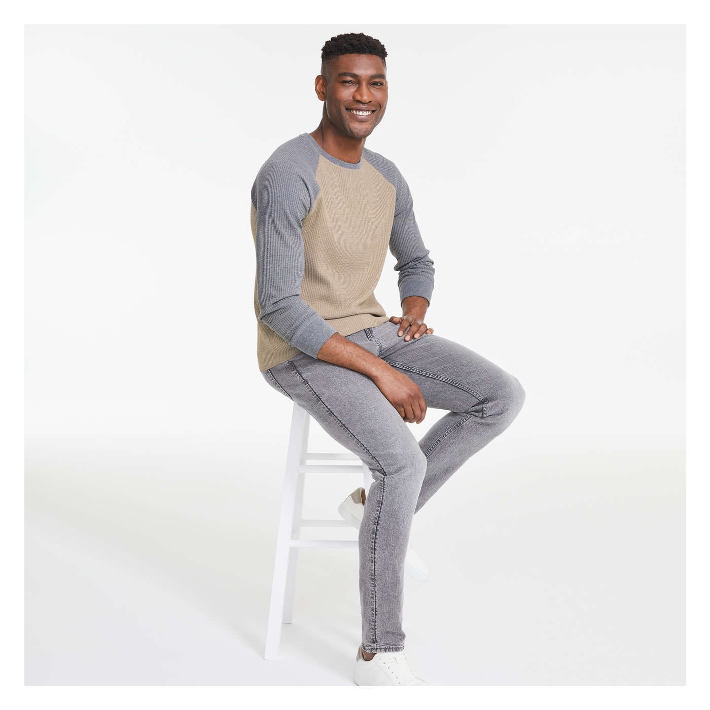 Men's Waffle Knit Long Sleeve