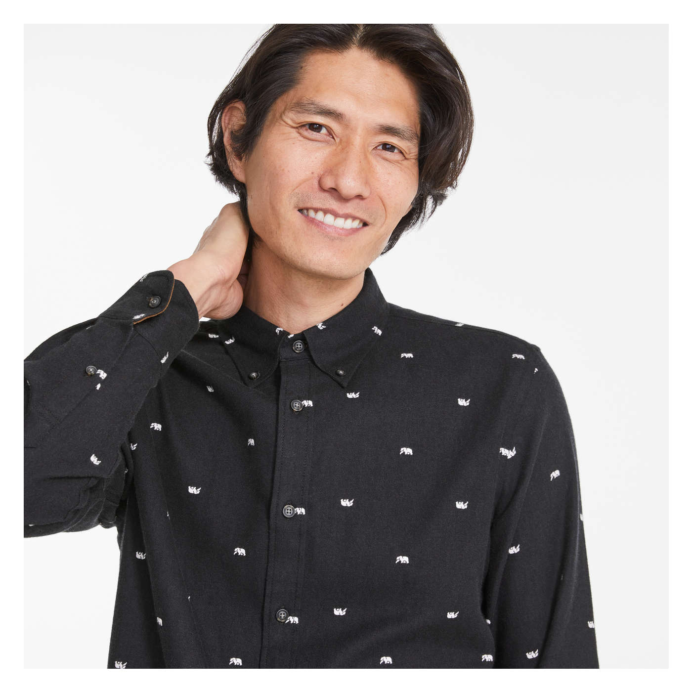 Men's Button-Down Flannel Shirt