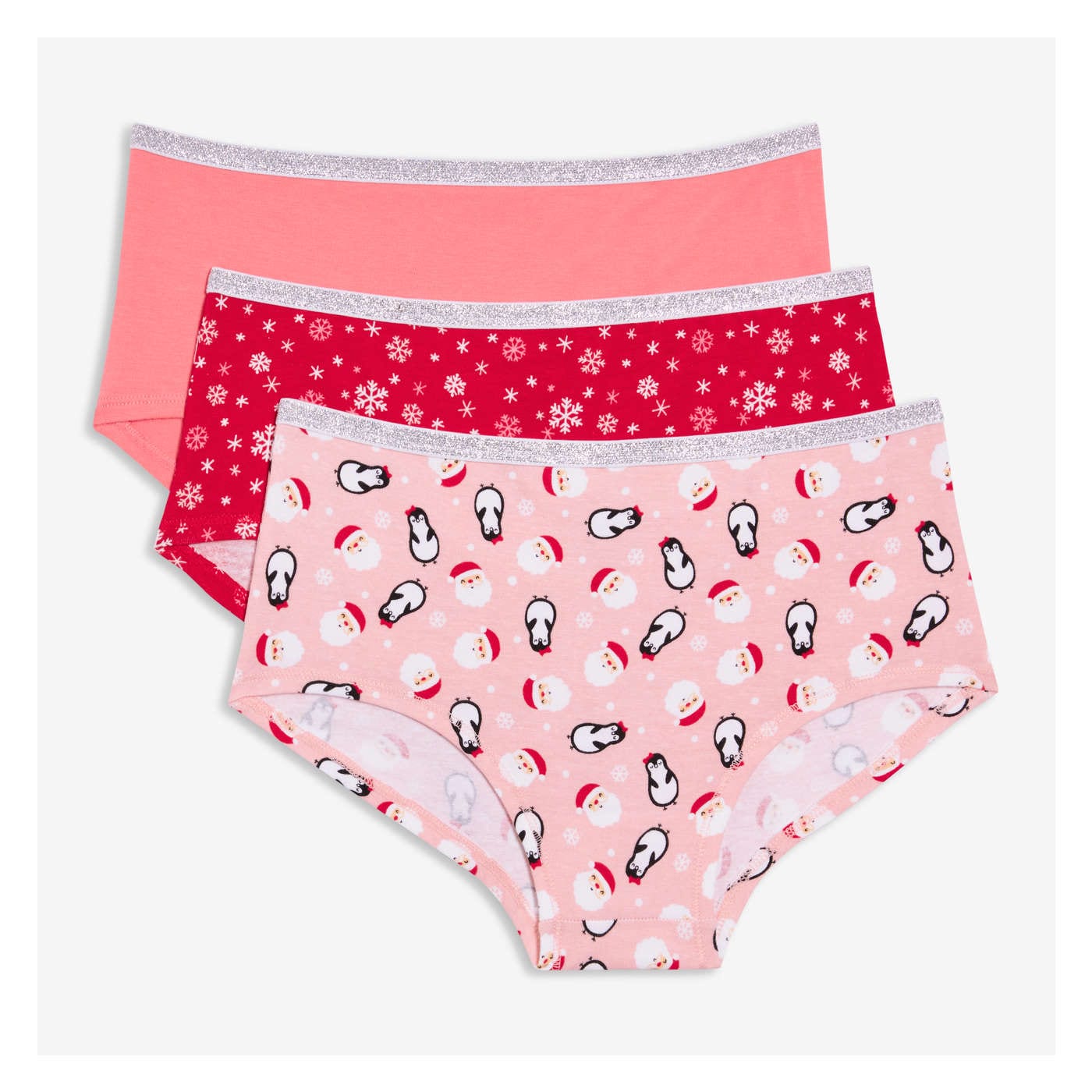 Kid Girls' 3 Pack Boyshorts