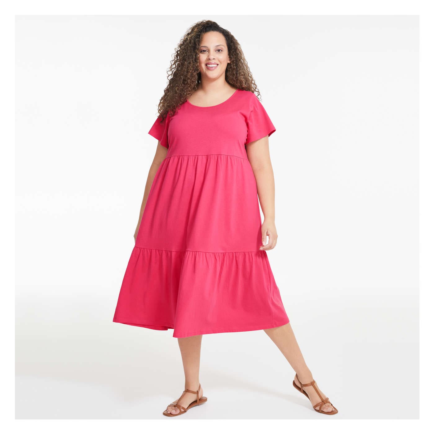 Women+ Tier Midi Dress