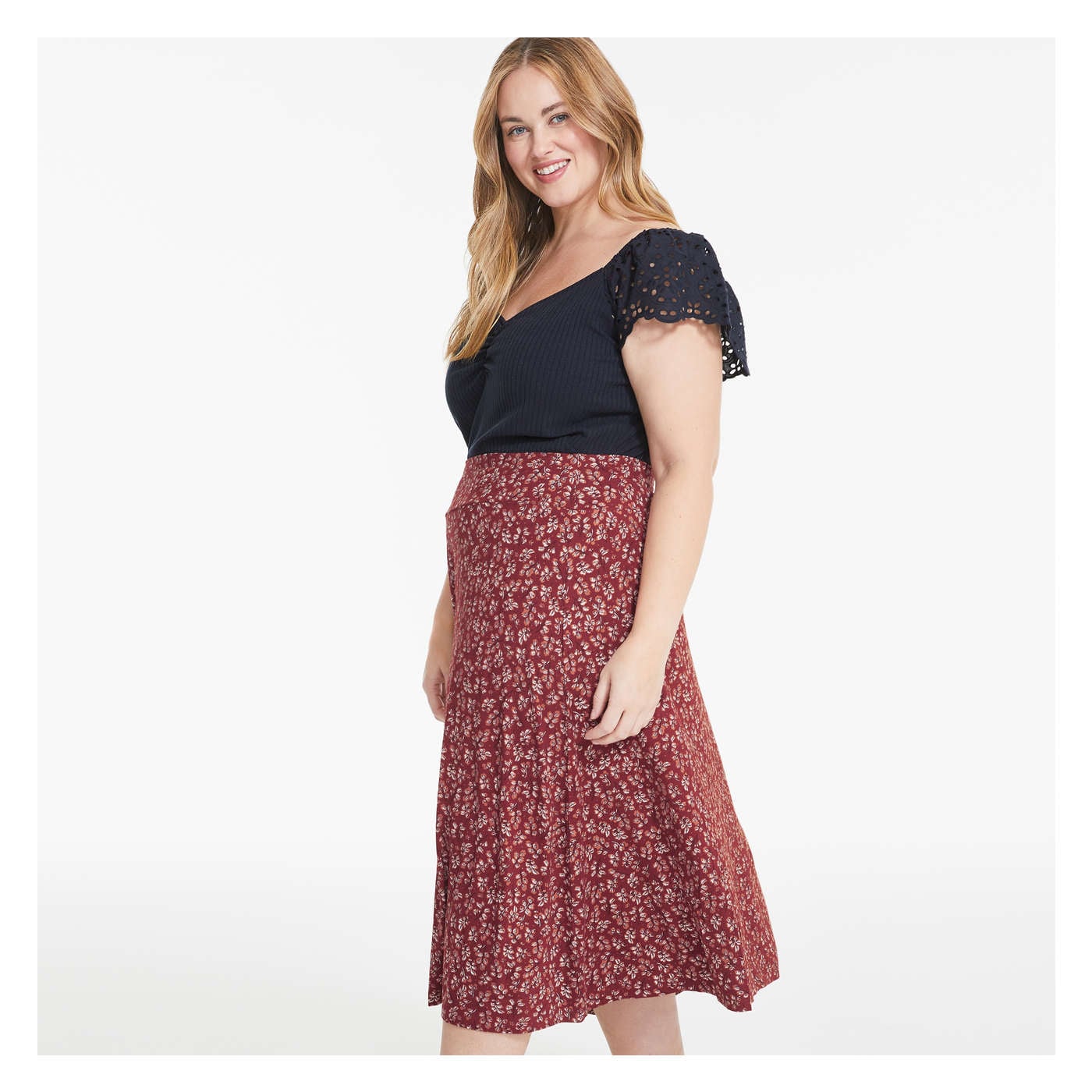Women+ Eyelet Sleeve Tee