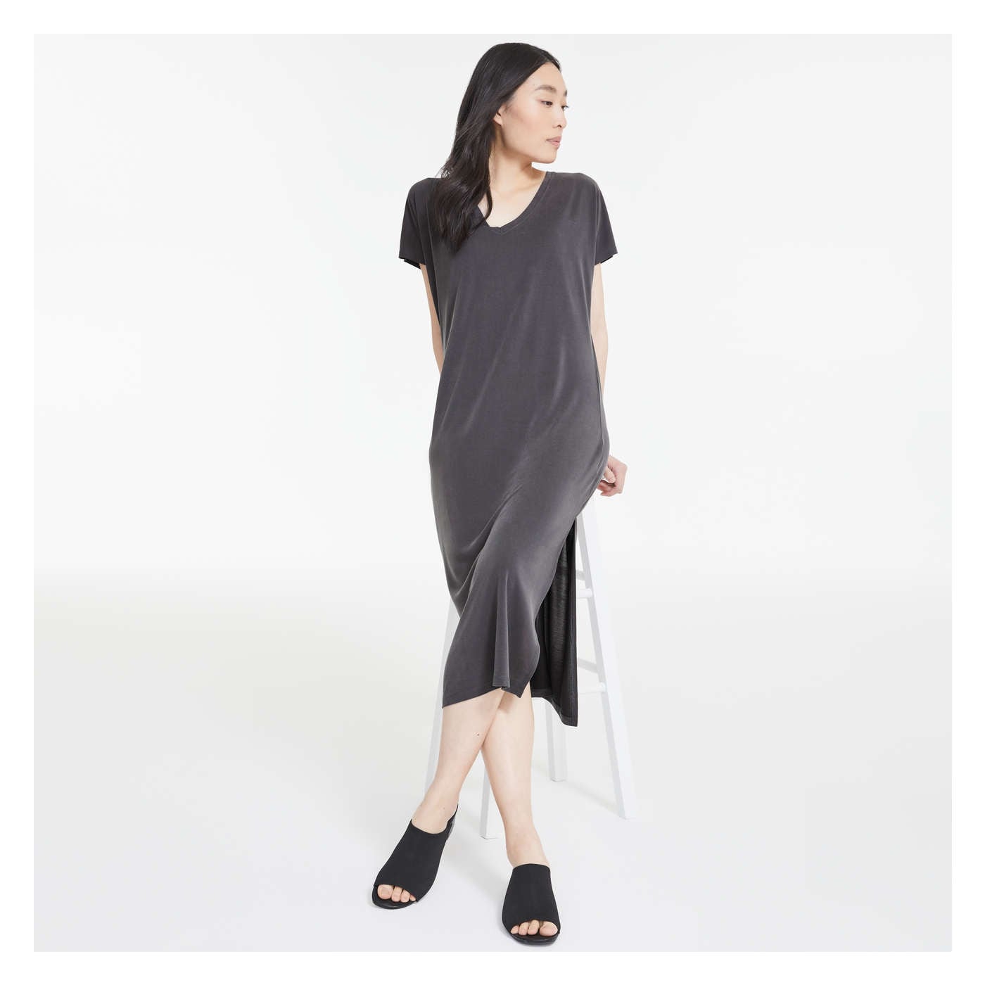 V-Neck Tee Dress