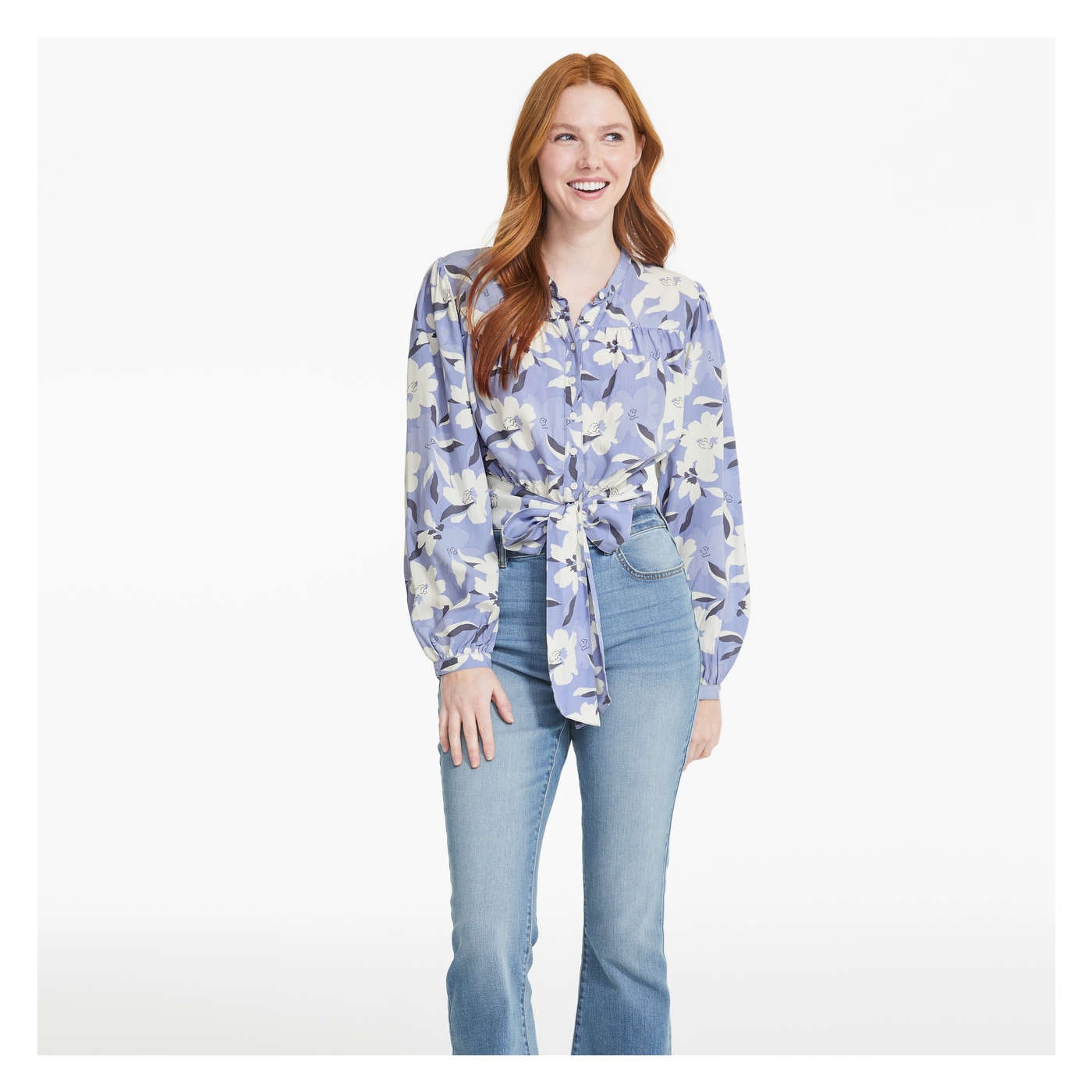 Front-Tie Blouse