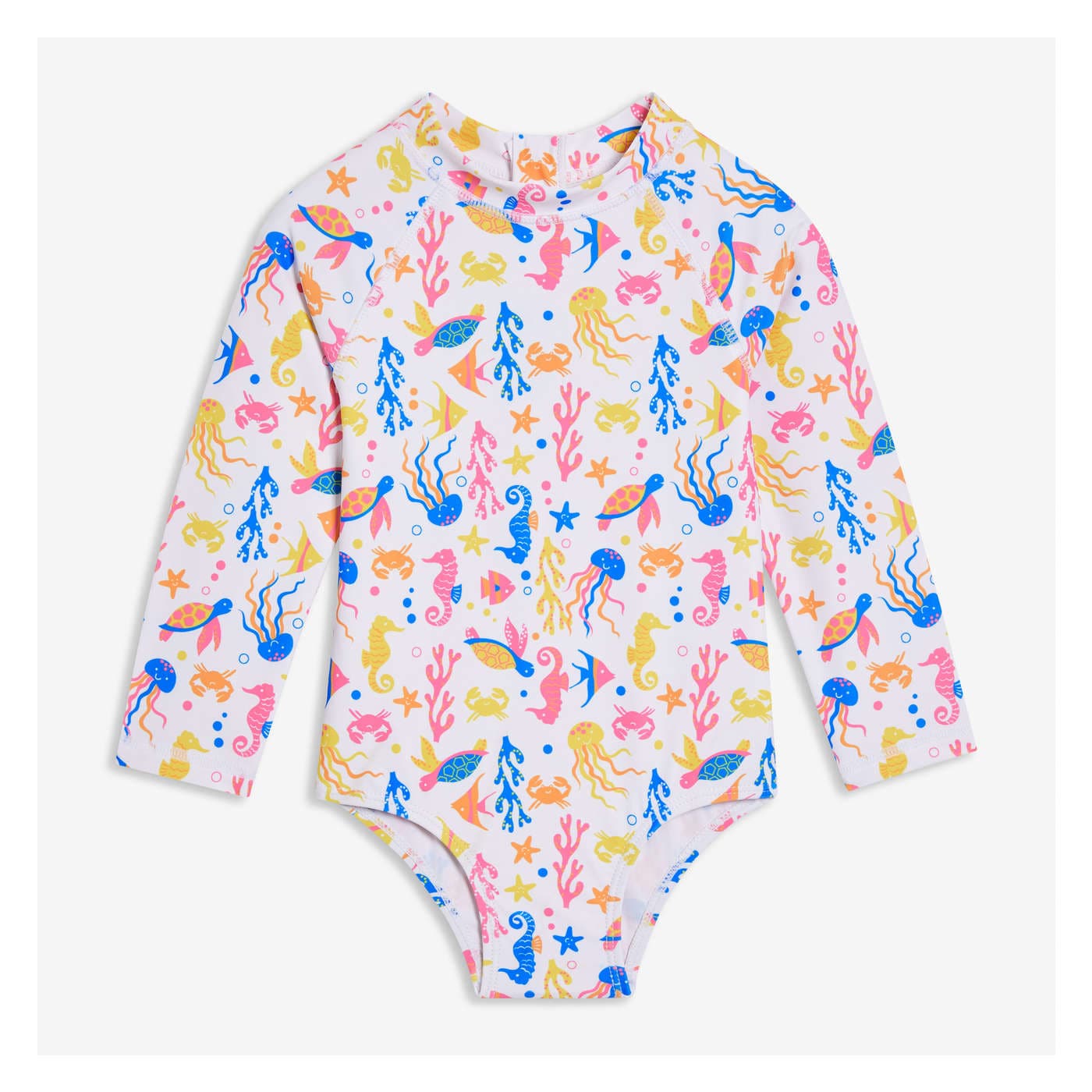 Baby Girls' Rash Guard Swimsuit