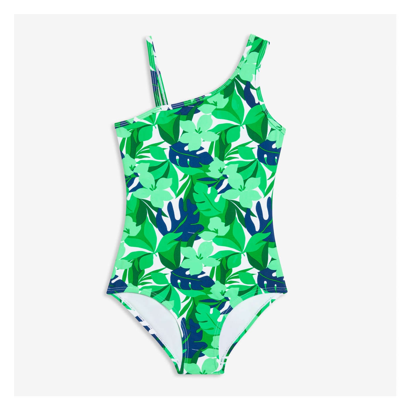 Kid Girls' Asymmetrical Swimsuit